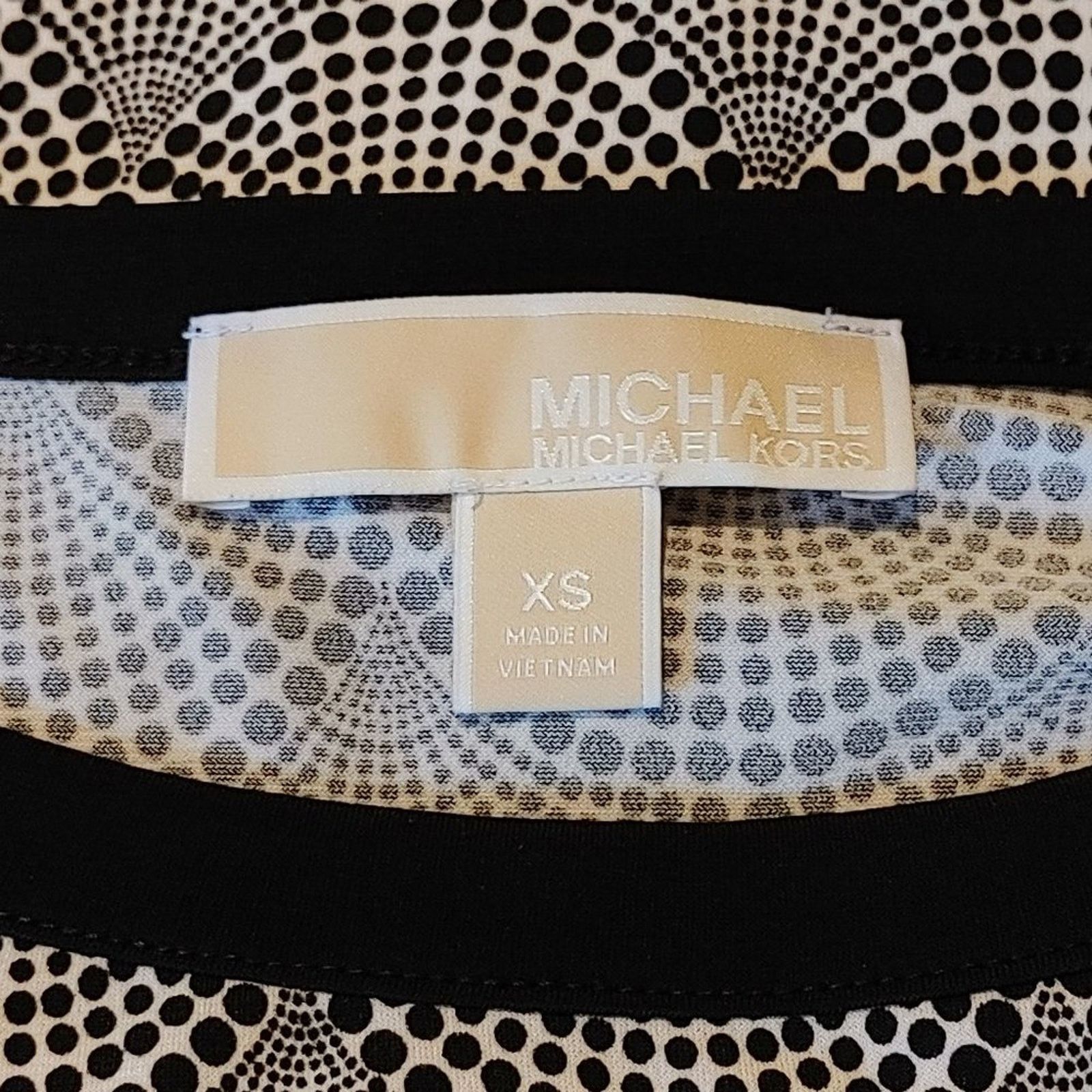 Michael Kors LS Art Deco Print Midi Sheath Dress from MICHAEL KORS Size XS / US 0-2 / IT 36-38 - 5 Thumbnail