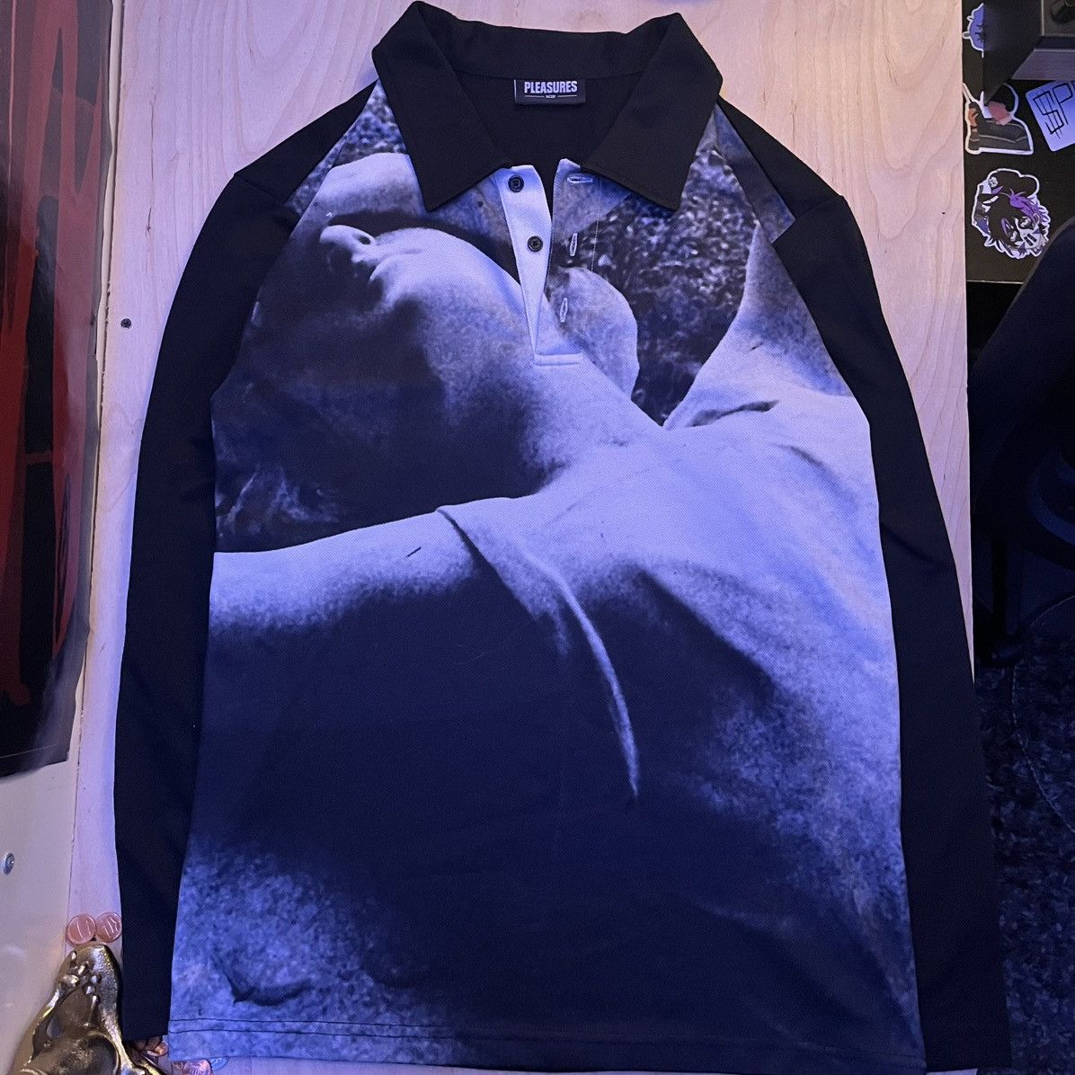 Joy Division × Pleasures Pleasures x Joy Division Long Sleeve Polo Size US L / EU 52-54 / 3 - 1 Thumbnail