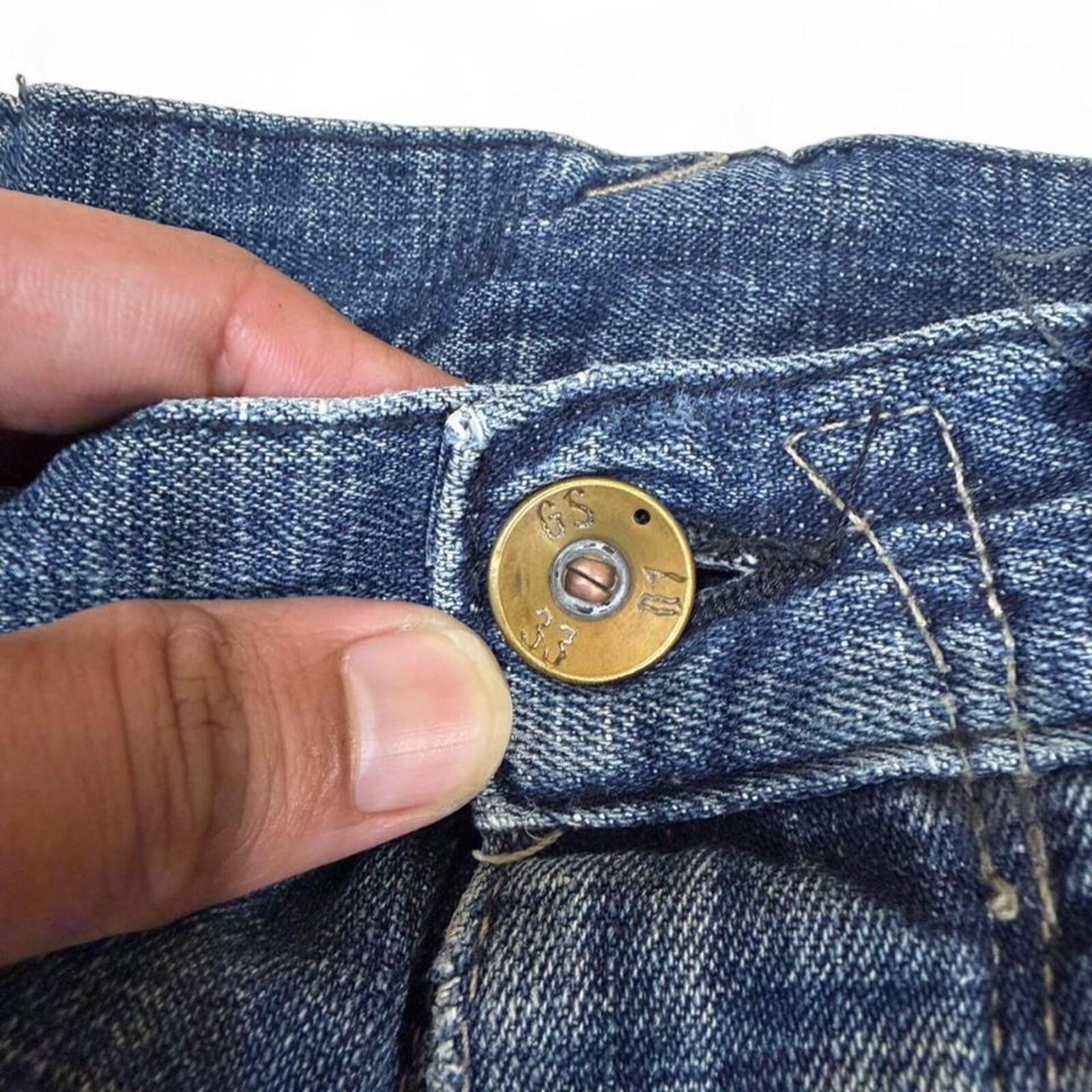 True Religion Y2K style G star raw unique design denim jeans Size 31" - 5 Thumbnail