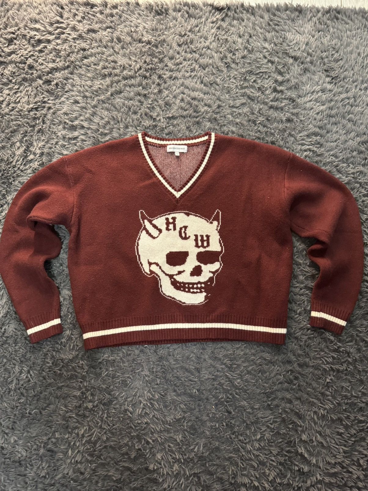 Other Heaven Can Wait Skull Sweater Size US M / EU 48-50 / 2 - 1 Thumbnail