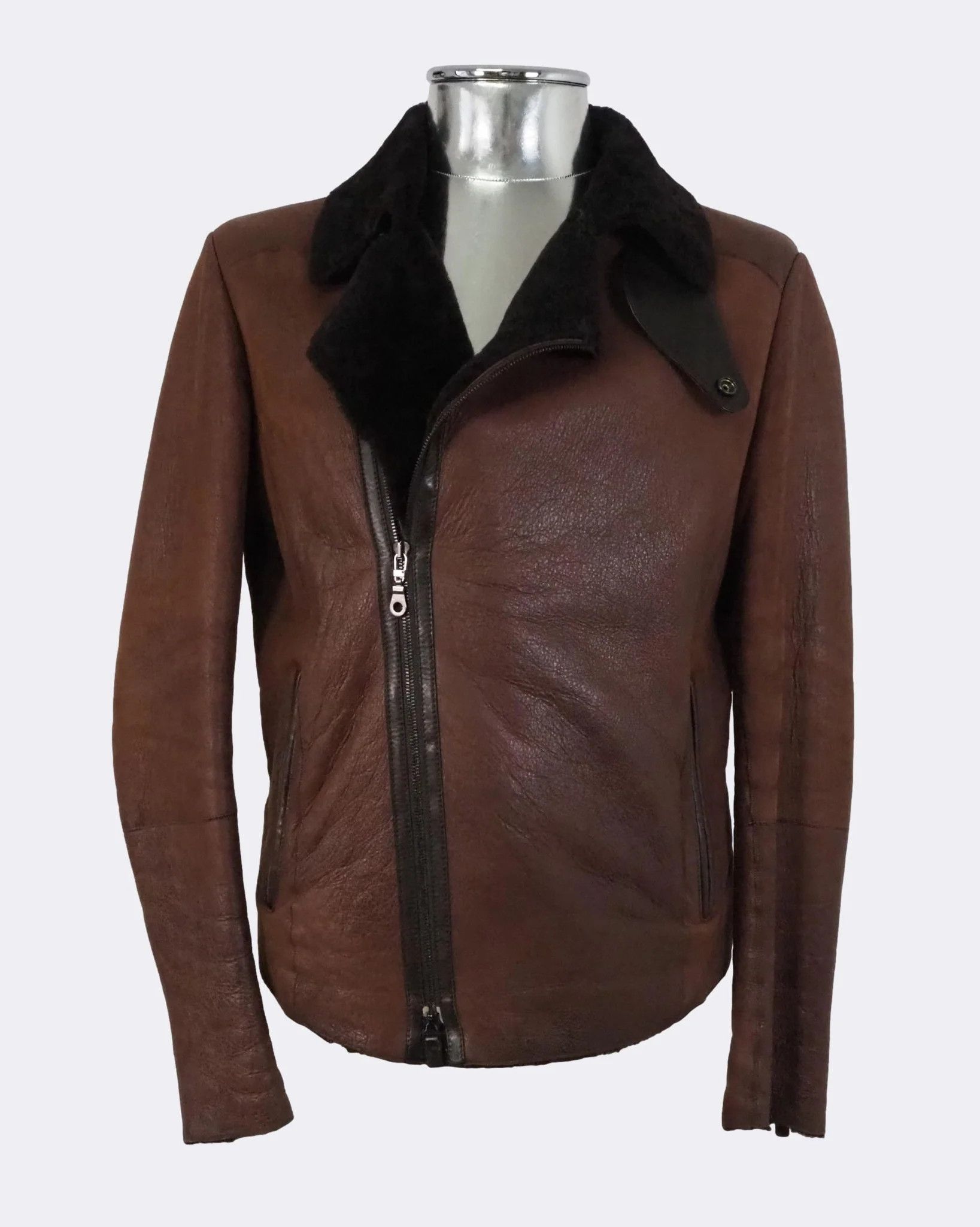 Men's Emporio Armani Shearling Biker Jacket $1570