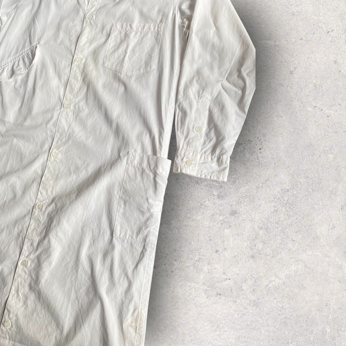 Yohji Yamamoto SS19 Long Shirt With Pockets Size US S / EU 44-46 / 1 - 3 Thumbnail