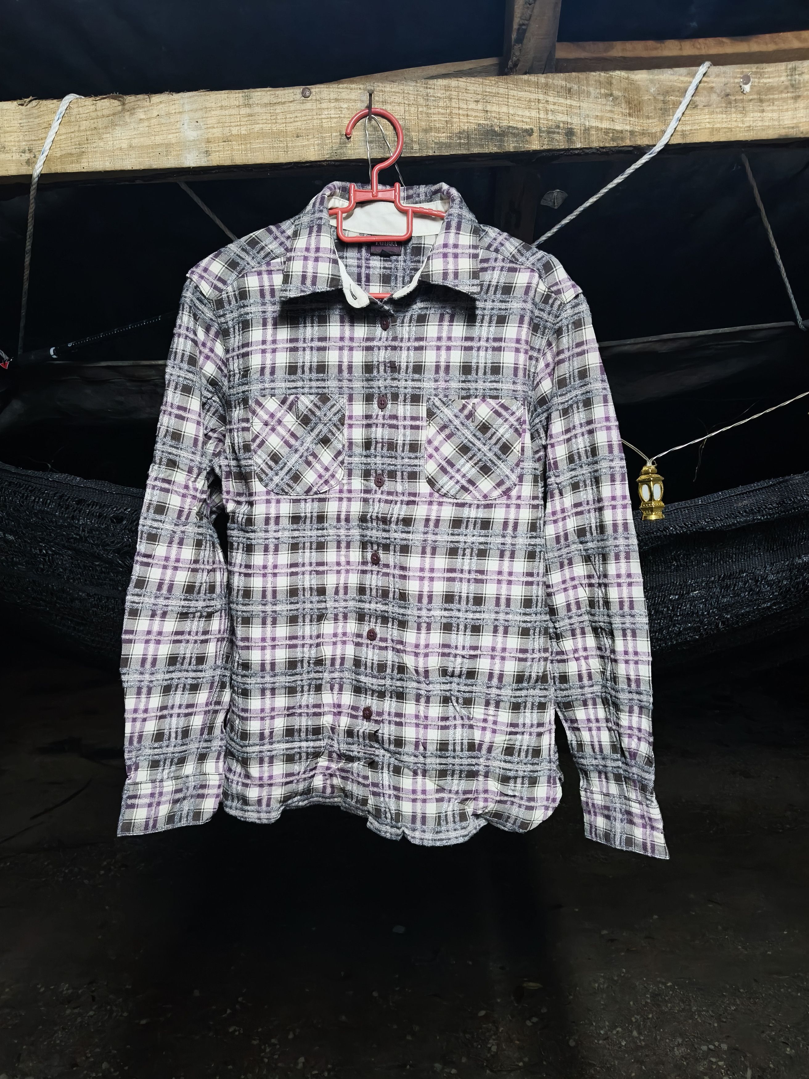 Japanese Brand LATĒRRA Flannel wool Button up Size S / US 4 / IT 40 - 1 Thumbnail