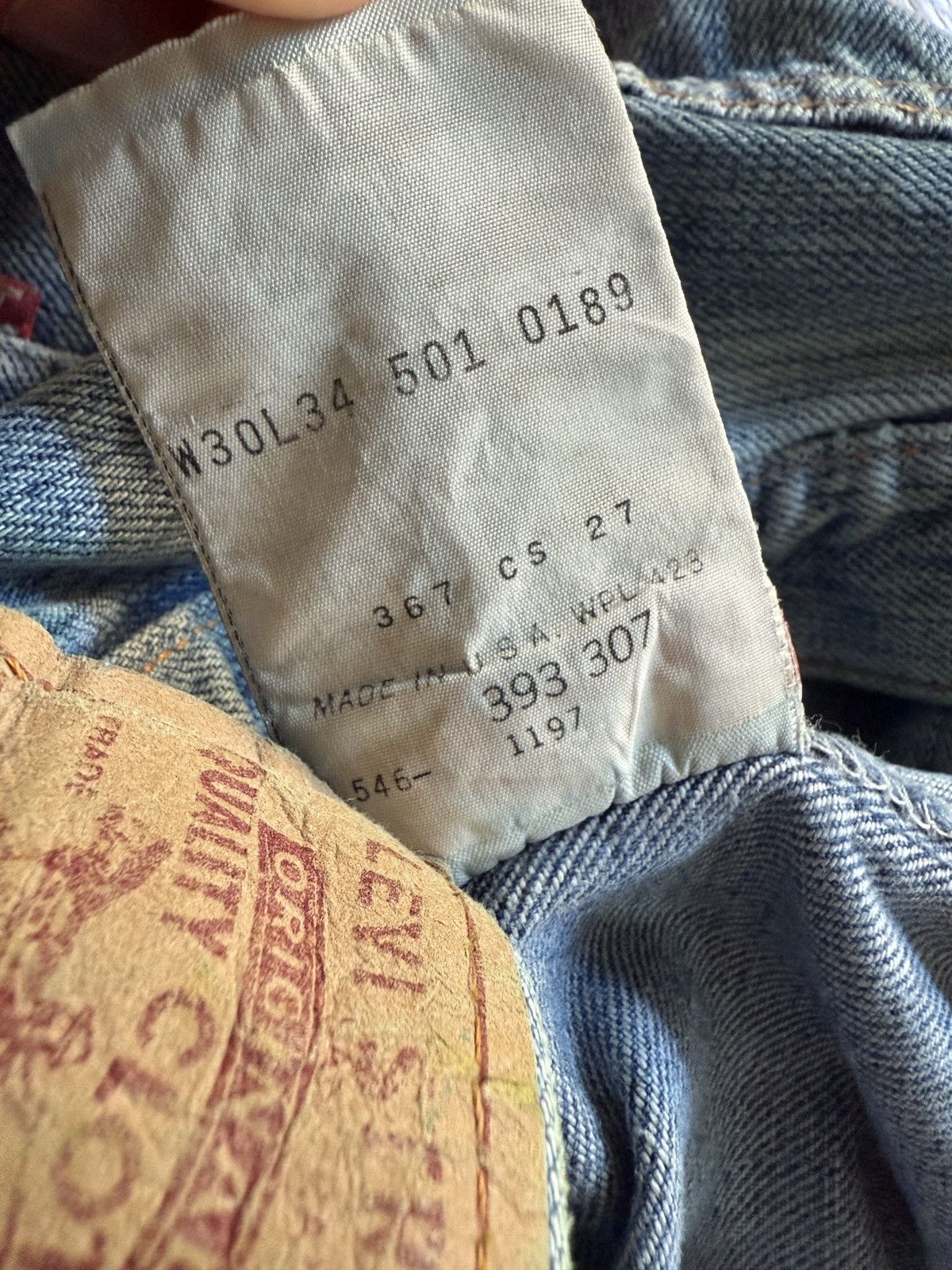 Levi's Vintage Levi's 501 Distressed Denim Jeans Size US 29 - 5 Thumbnail