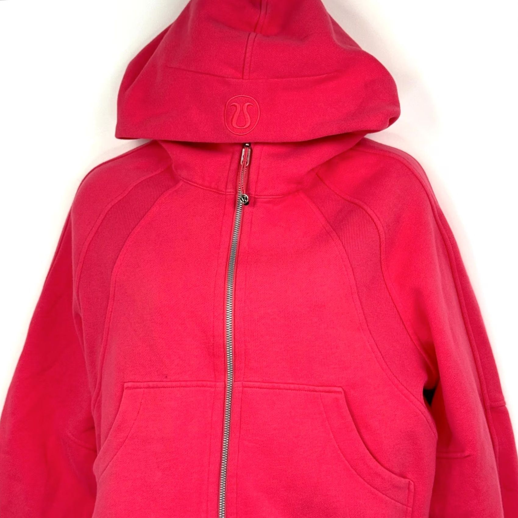 Lululemon VINTAGE Lululemon Womens XS/S Scuba Hoodie Oversized Cropped Full Zip Hot Pink Size XS / US 0-2 / IT 36-38 - 2 Thumbnail
