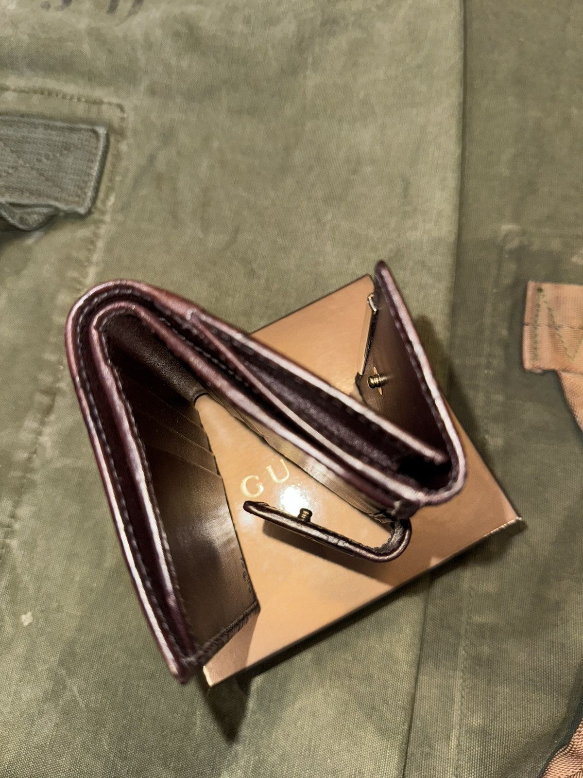 Gucci Gucci Guccissima leather French flap wallet Size ONE SIZE - 5 Thumbnail