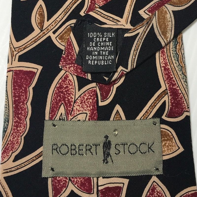 Robert Stock Robert Stock Floral Silk Handmade Necktie Size ONE SIZE - 3 Thumbnail