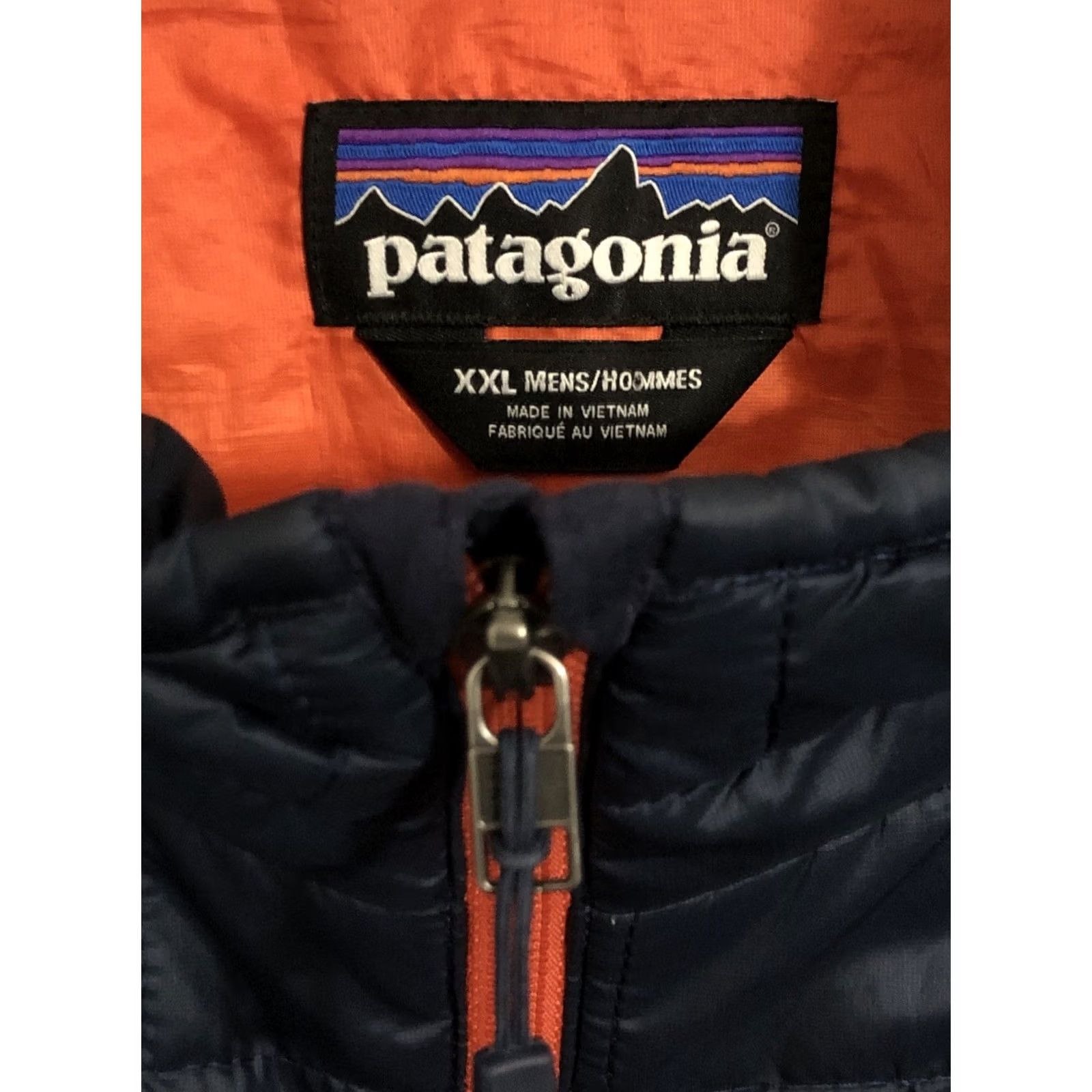 Patagonia Patagonia Nano Puff Jacket Mens 2XL Navy Blue Orange Puffer Coat 84212 Size US XXL / EU 58 / 5 - 4 Thumbnail