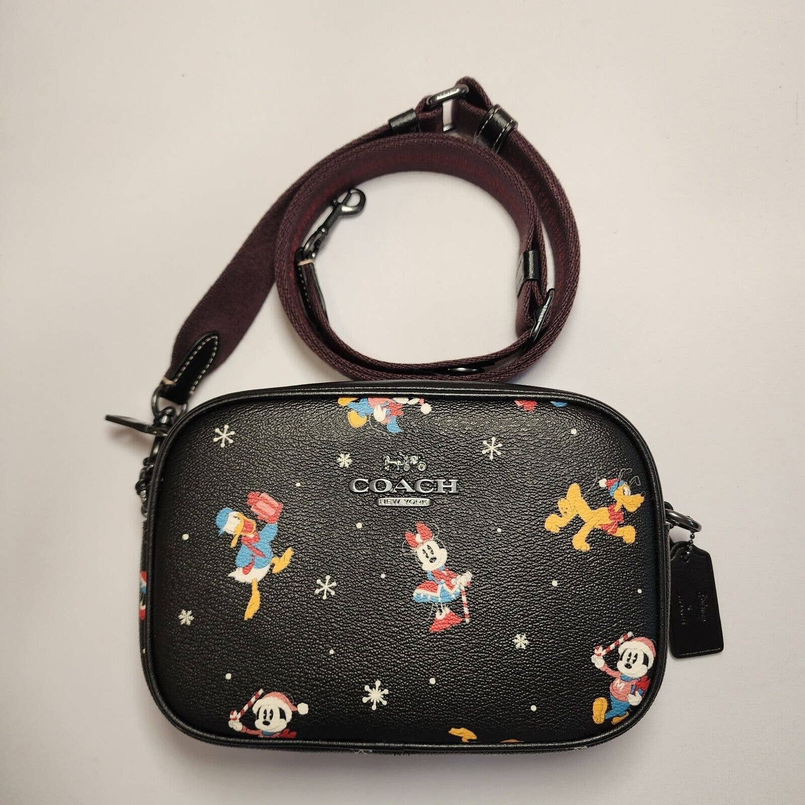 Disney X Coach Mini Jamie Camera Bag Signature Canvas Fairytale Rose Print NWT high quality