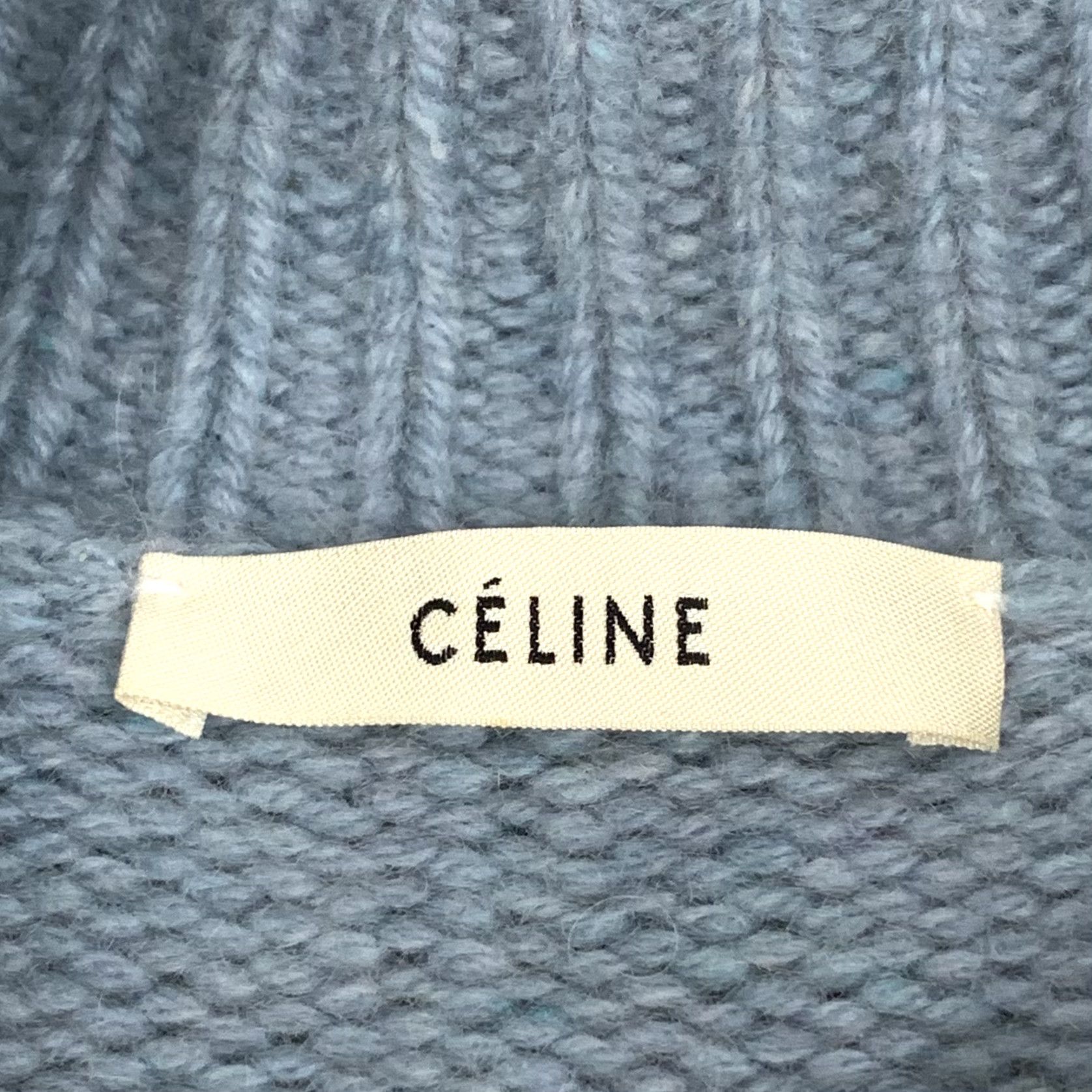 Celine Celine Cashmere Turtleneck Sweater Blue (XS) Size XS / US 0-2 / IT 36-38 - 5 Thumbnail