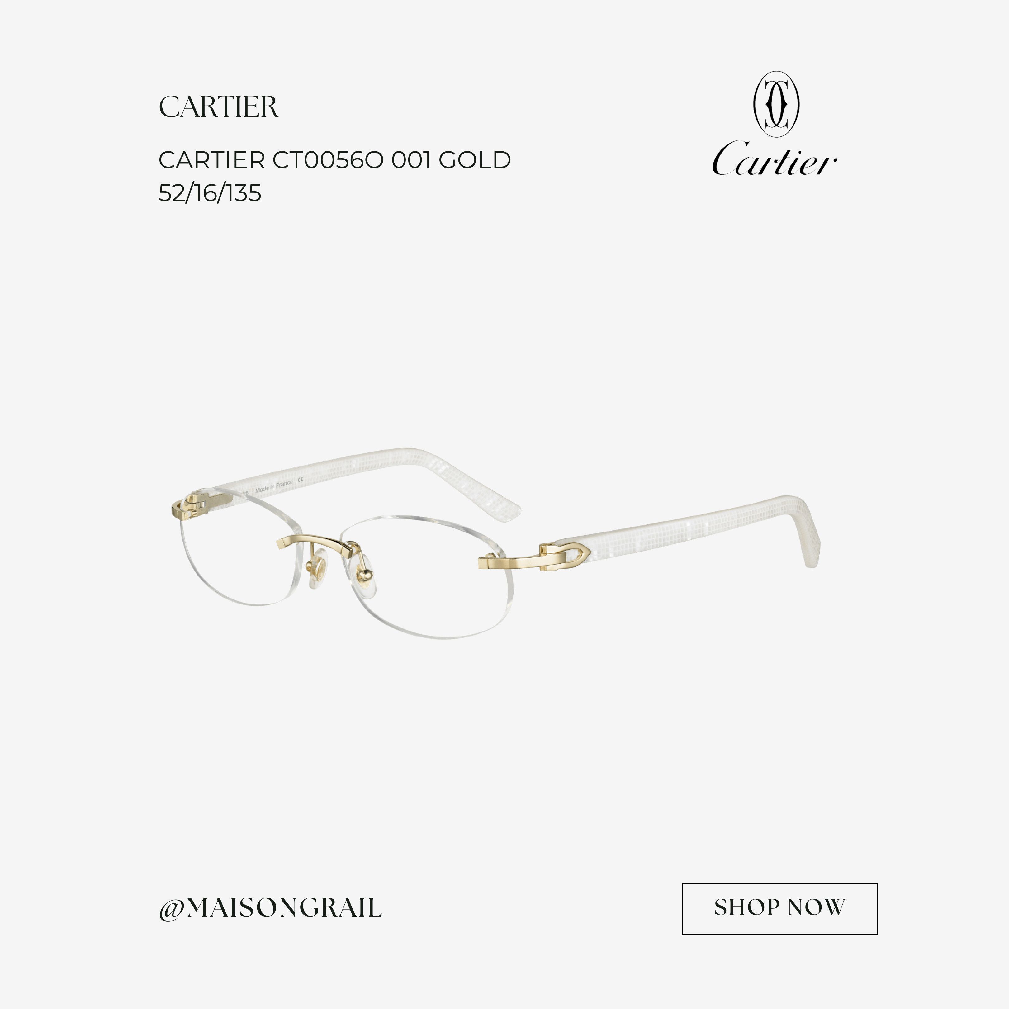 Cartier CARTIER CT0056O 001 EYEGLASSES Size ONE SIZE - 1 Thumbnail