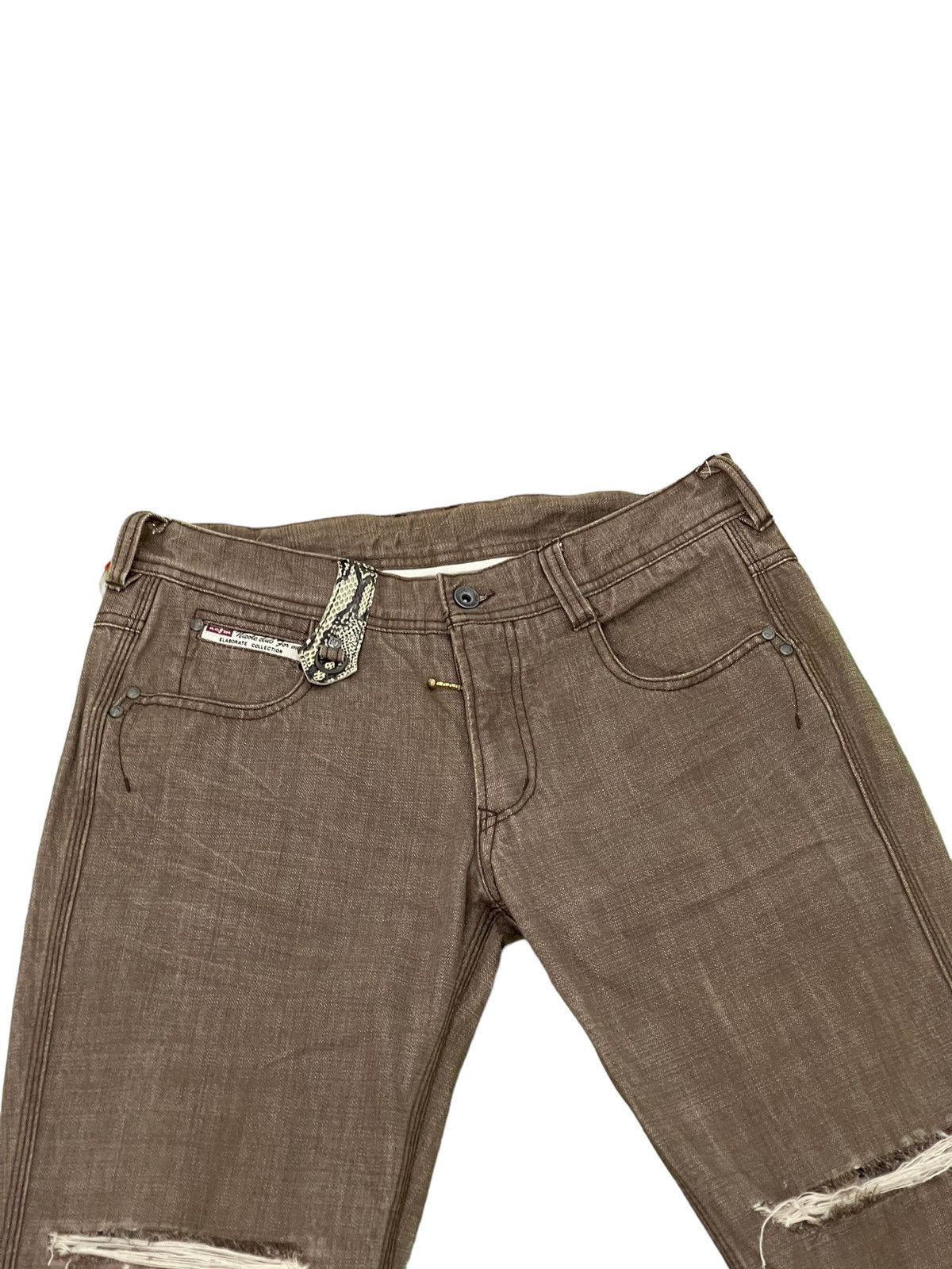 HIDEAWAYS Slim Jeans Nicole Club Python Distress 8🟦0 Size US 32 / EU 48 - 16 Thumbnail