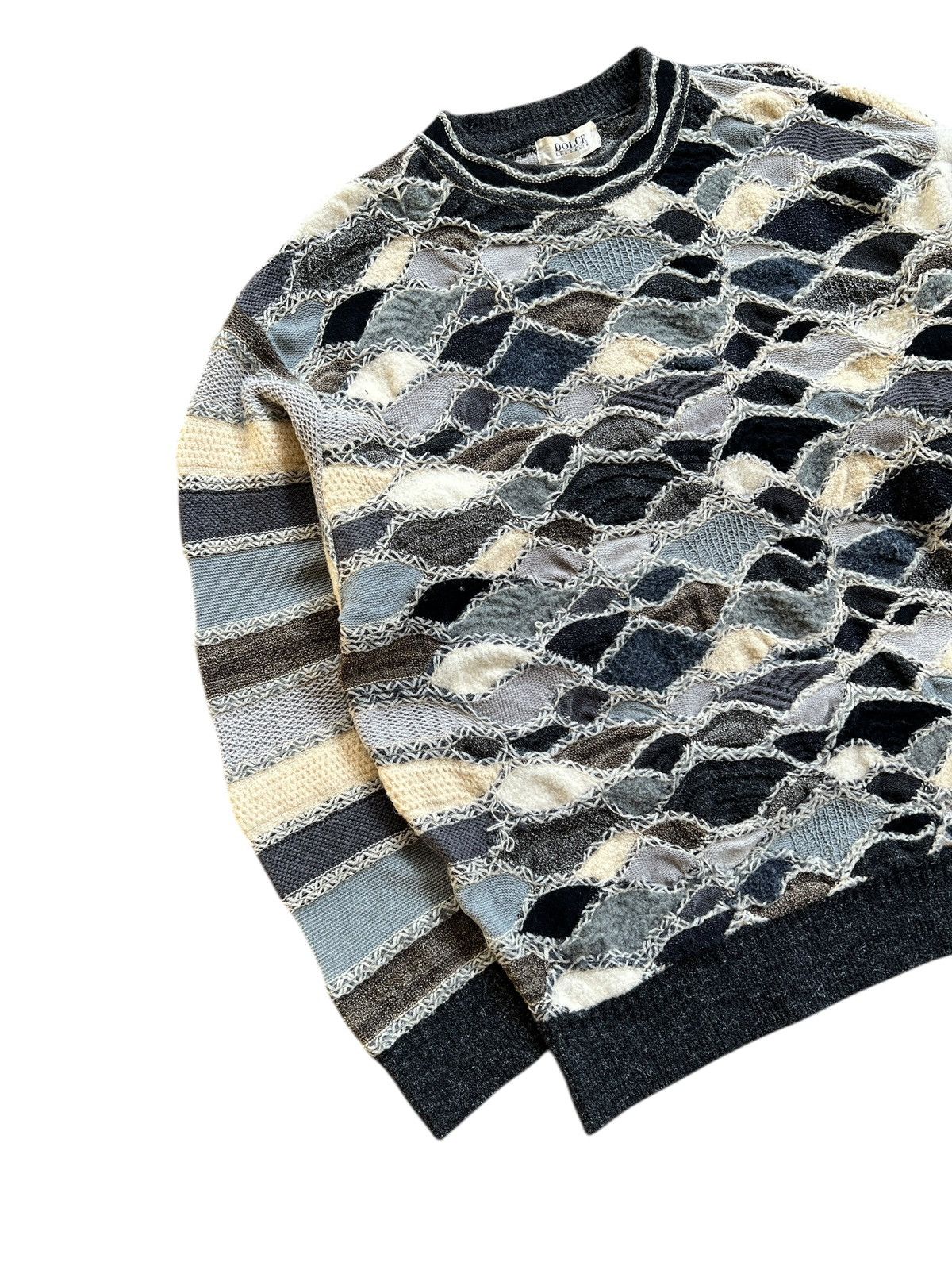 Japanese Brand Vintage 90s Dolce ‘Elegante” Cable Knit Sweater Size US XL / EU 56 / 4 - 4 Thumbnail