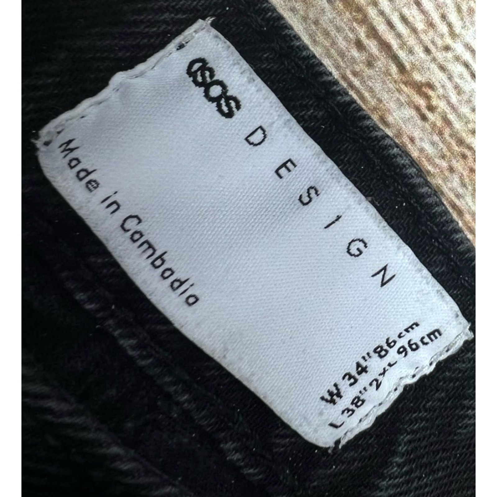 Asos Mens Asos Design Black Denim Jeans 34 Regular Waist 34 Inseam 32.5 Straight Jeans Men Black 34 Inseam 32.5 (Pre owned) Size US 34 / EU 50 - 6 Thumbnail