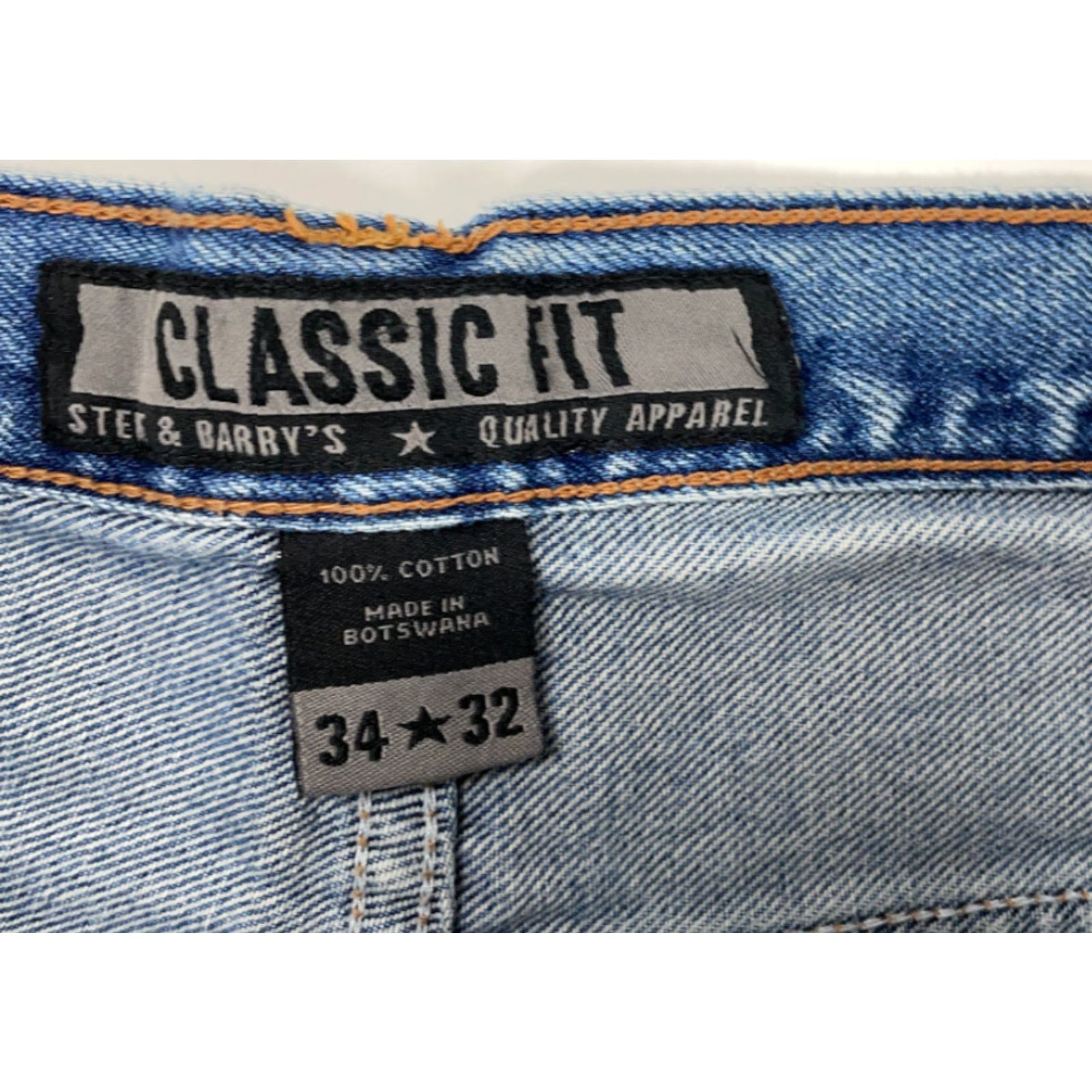 Vintage Retro Dad Style Jeans Mens 34 x 32 Blue Medium Wash 90s Classic Hipster Punk Size US 33 - 4 Thumbnail