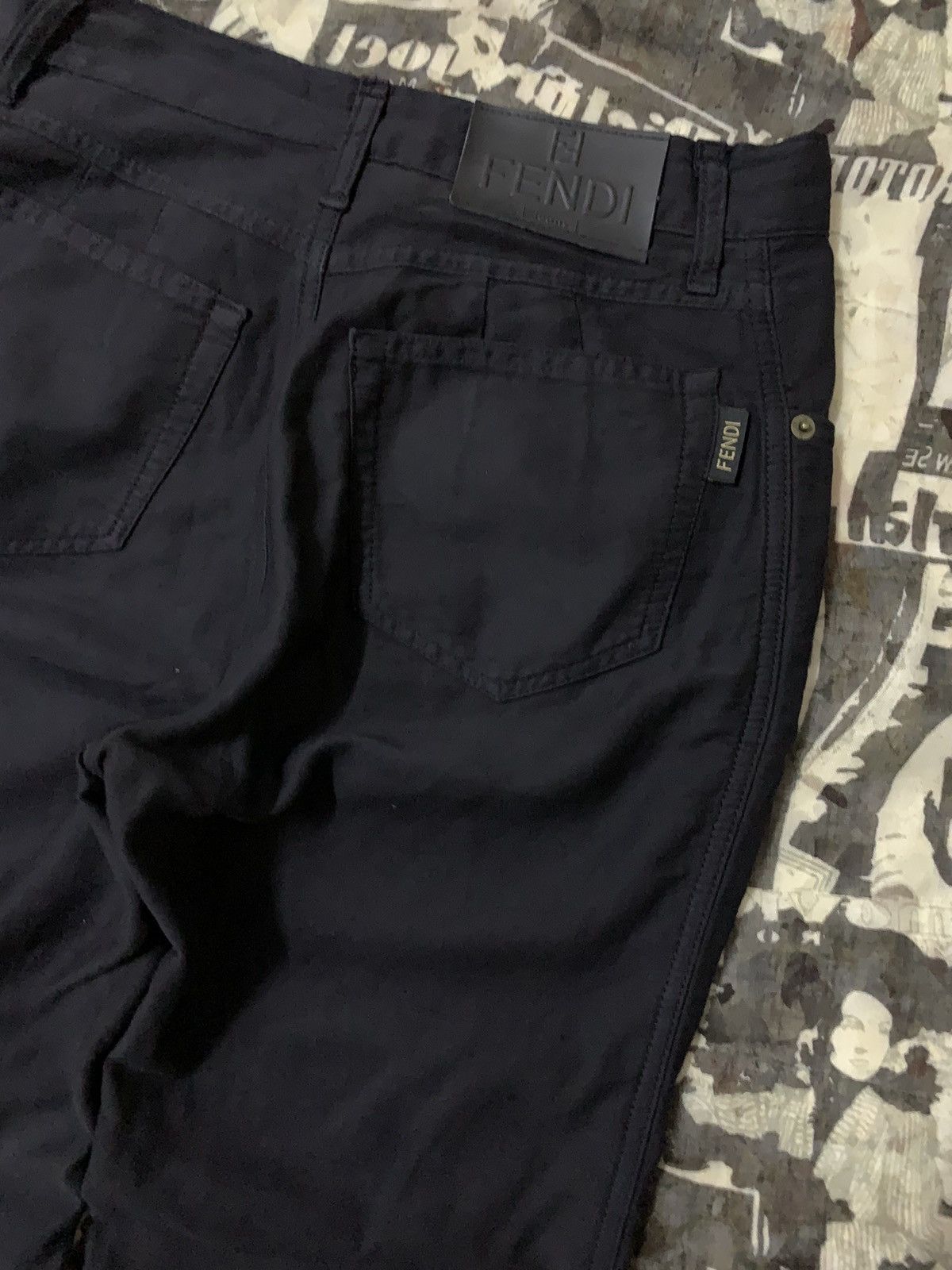 Fendi 💥Fendi Roma Italy Hight Waist Black Pant Size 26" / US 2 / IT 38 - 3 Thumbnail