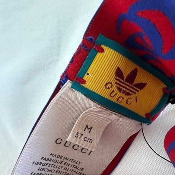 Gucci NWT Authentic Adidas X GUCCI GG Trefoil Print Stretch Headba Size ONE SIZE - 6 Thumbnail