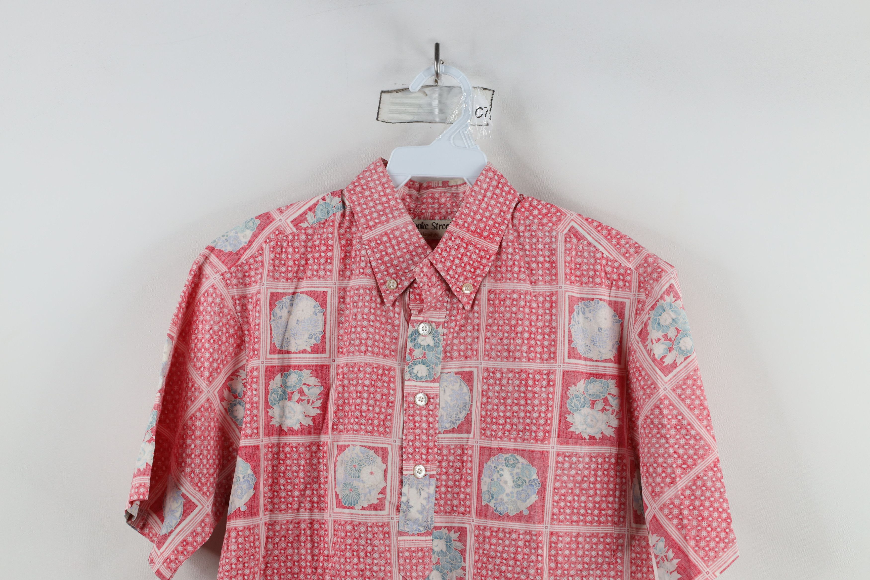 Vintage Vintage 90s Streetwear Floral Hawaiian Button Down Polo Size US M / EU 48-50 / 2 - 2 Thumbnail