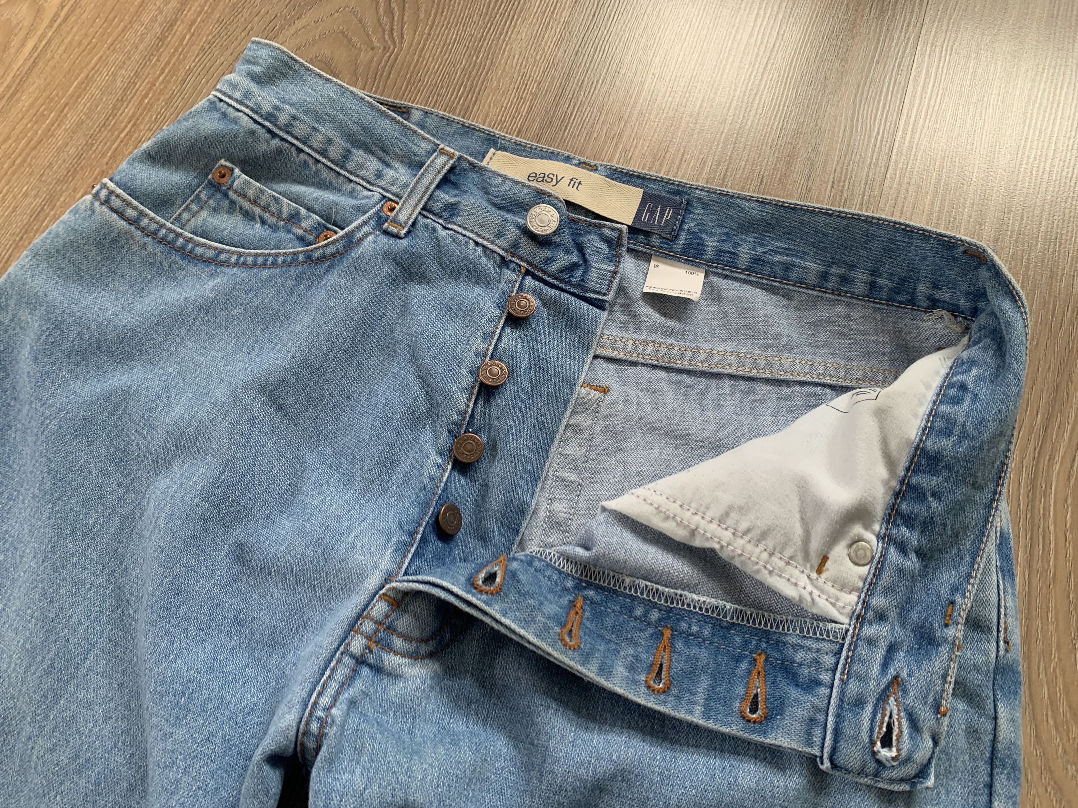 Gap Gap Easy Fit Light Blue Jeans Size US 32 / EU 48 - 5 Thumbnail