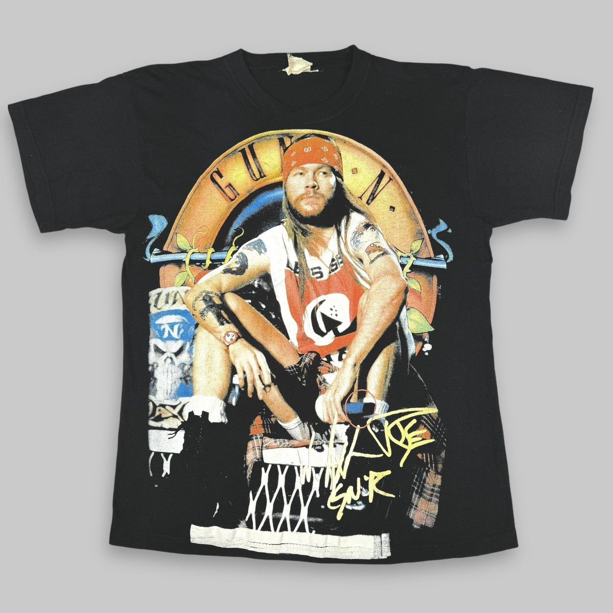 ミュージシャン GUNS N' ROSES VINTAGE BOOTLEG XL Rebel Rockers Unite: Bootleg Guns N' Roses All-Over Print