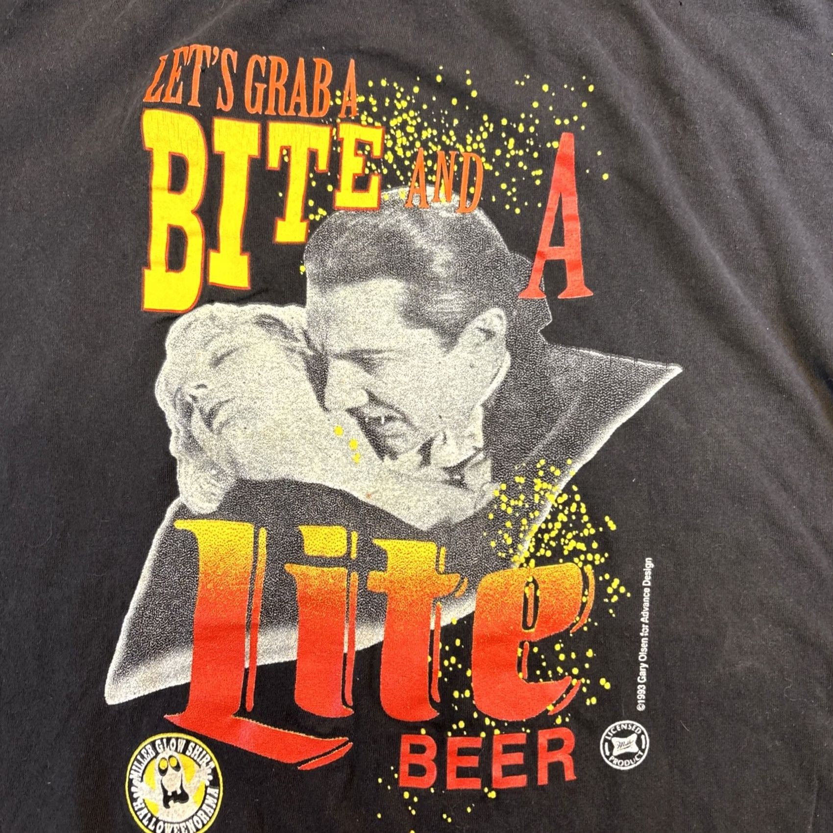 Vintage VINTAGE Brockum Miller Glow Shirt Men’s XL Black Let’s Grab A Bite Mens XL Short Sleeve T-Shirt Size US XL / EU 56 / 4 - 2 Thumbnail