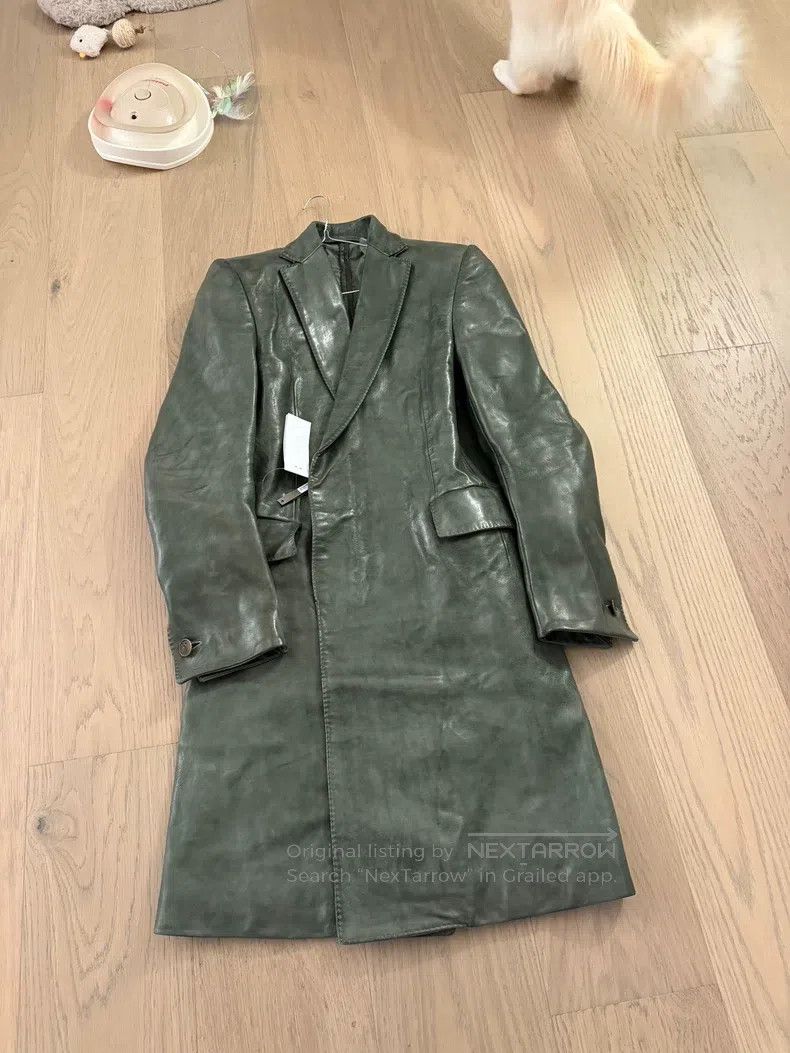 Carol Christian Poell Carol Christian Poell Titanium alloy long leather blazer Size US S / EU 44-46 / 1 - 1 Thumbnail