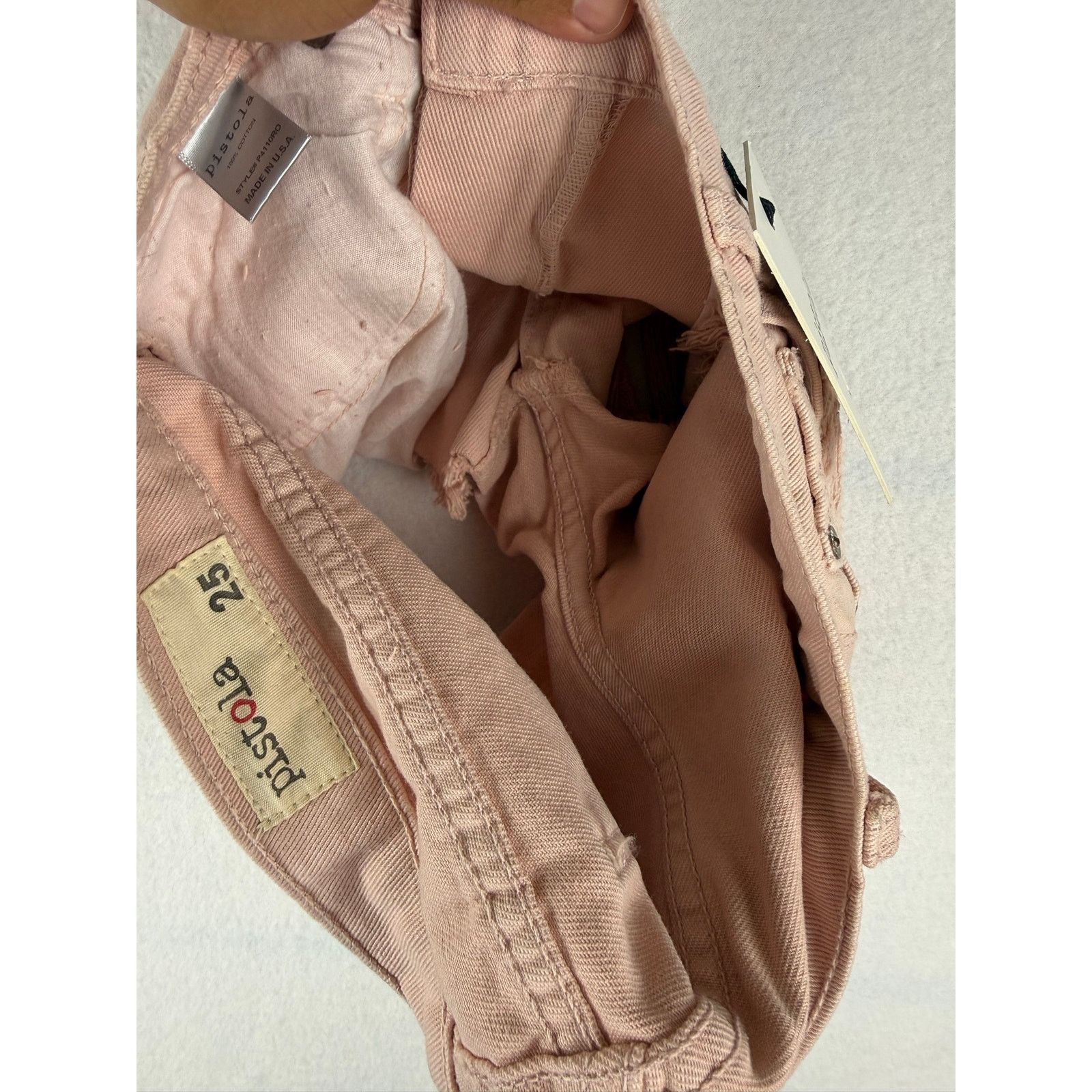 Pistola Pistola Distressed Jean Shorts - Rose Quartz Pink size 25 Size 25" / US 0 / IT 36 - 10 Thumbnail