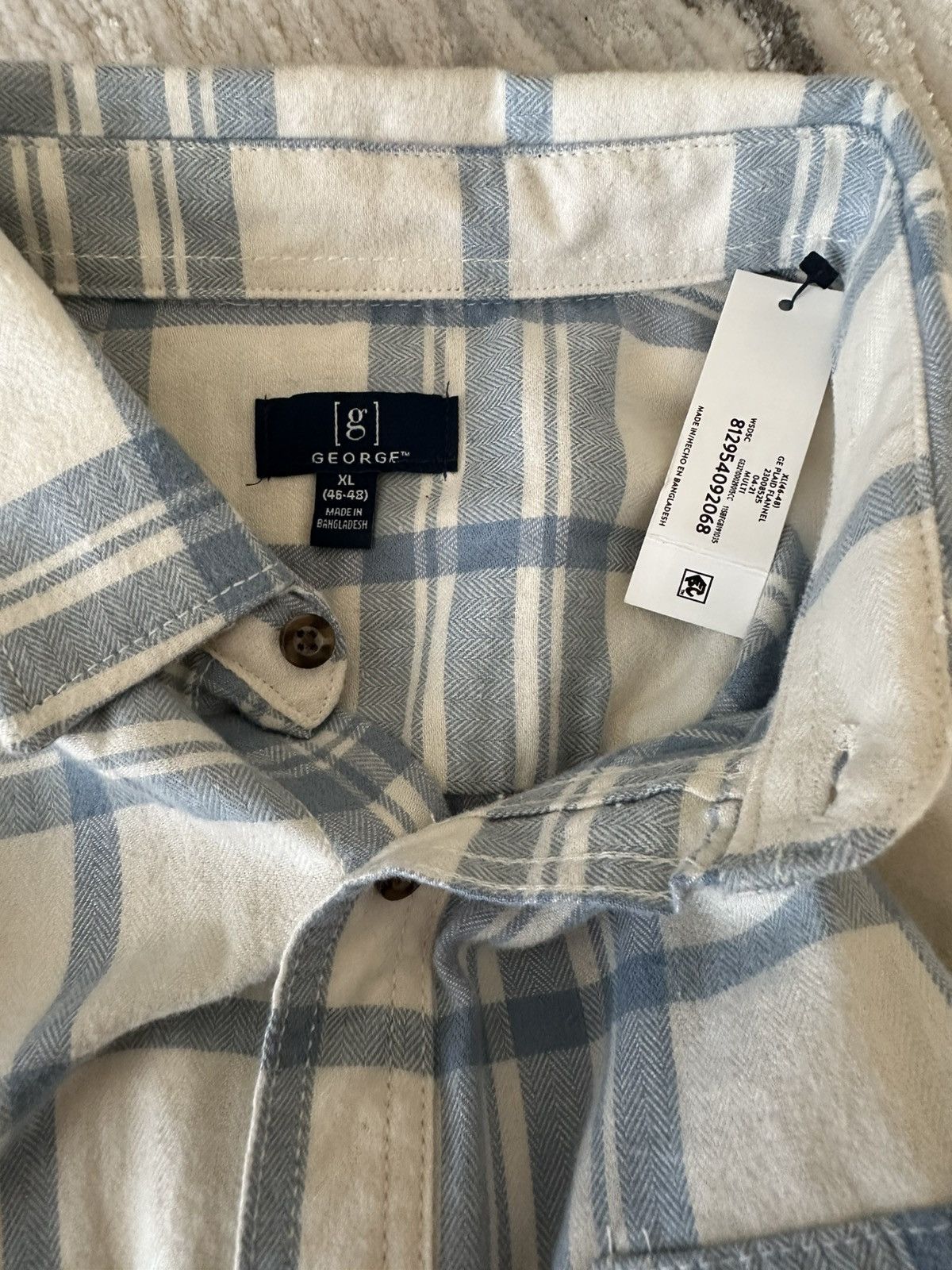 George George Flannel Size US XL / EU 56 / 4 - 3 Thumbnail