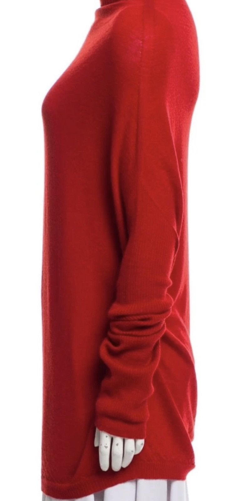Rick Owens Rick Owens FW19 Larry Cardinal Red Virgin Wool Knit Sweater Size US M / EU 48-50 / 2 - 8 Thumbnail