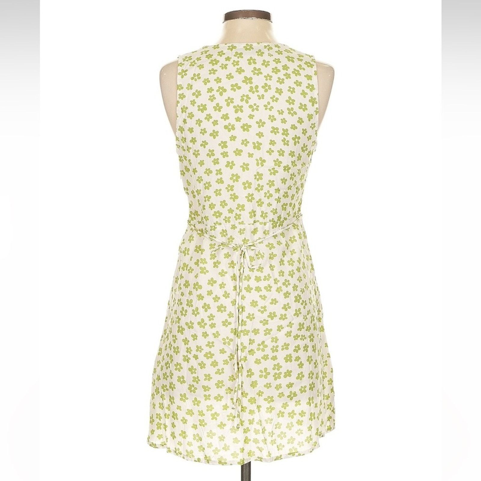 FAITHFULL Faithfull the Brand Penne Mini Dress - Size 4 - White/Green Size S / US 4 / IT 40 - 5 Thumbnail