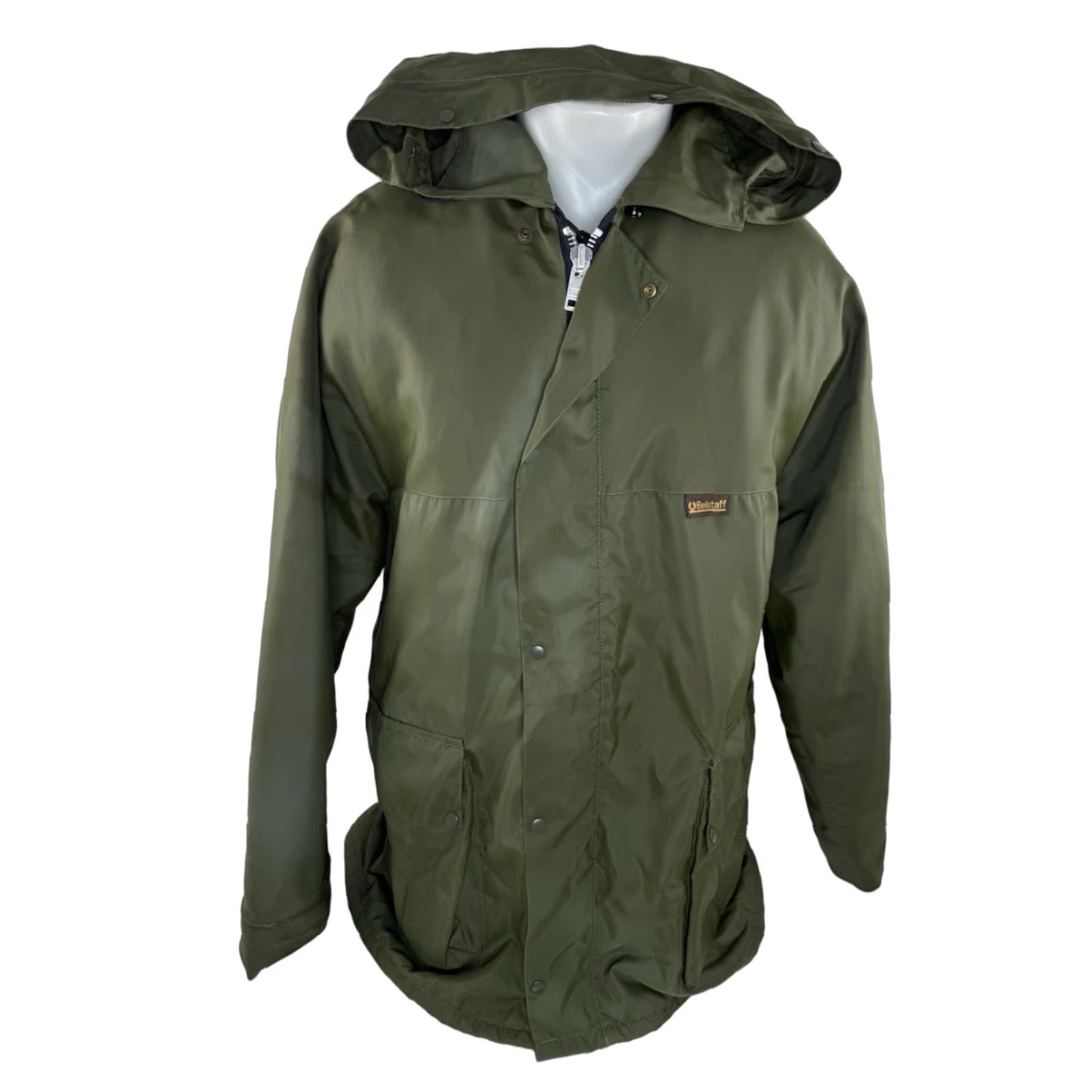 Belstaff BELSTAFF Jacket Mens Hooded Zip Lightweight Rain Derwent Chore Barn XL Green Size US XL / EU 56 / 4 - 1 Thumbnail