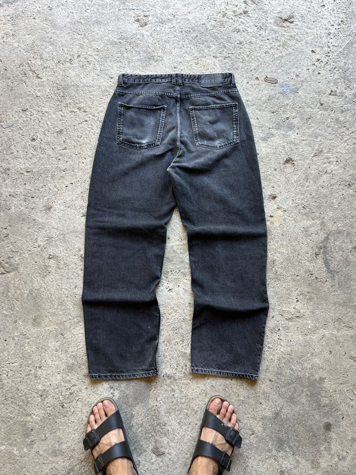 If Six Was Nine 🔥VTG BALENCI RICK OWENS STYLE Y2K JAPANESE BRAND JEANS RARE Size US 31 - 2 Thumbnail