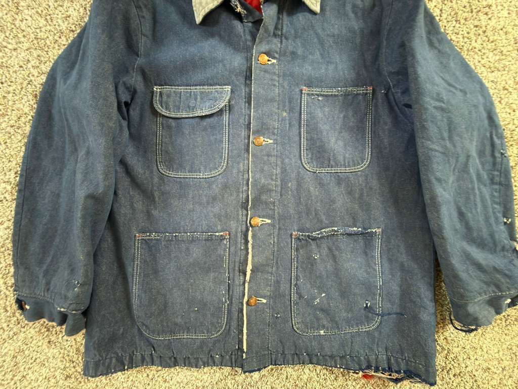 Wrangler 1970's Blue Bell Wrangler Denim Chore Coat - Vintage Size US M / EU 48-50 / 2 - 15 Thumbnail