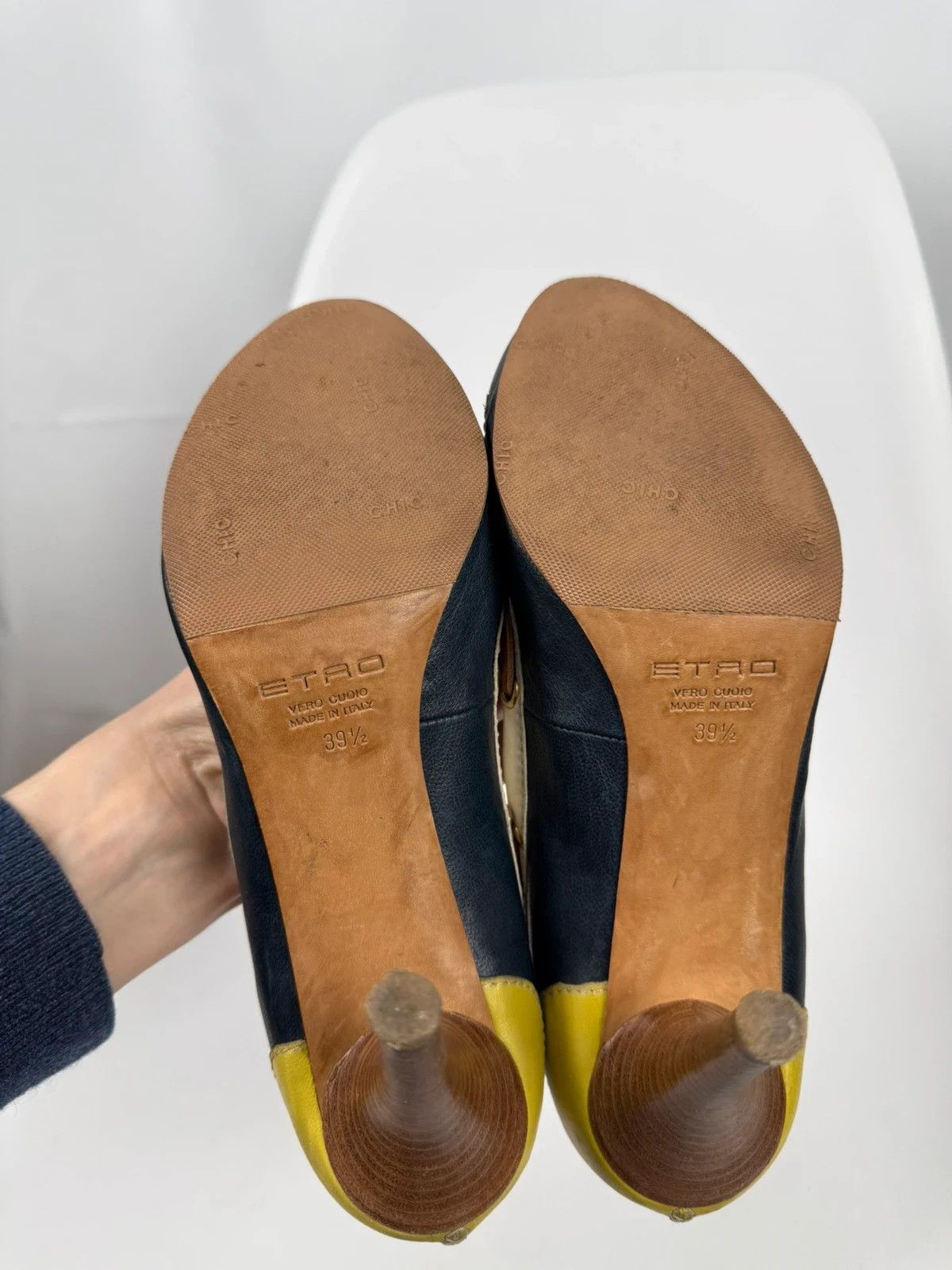 Etro Etro Milano Heels Top-Siders Leather size 39.5 Size US 9.5 / IT 39.5 - 7 Thumbnail
