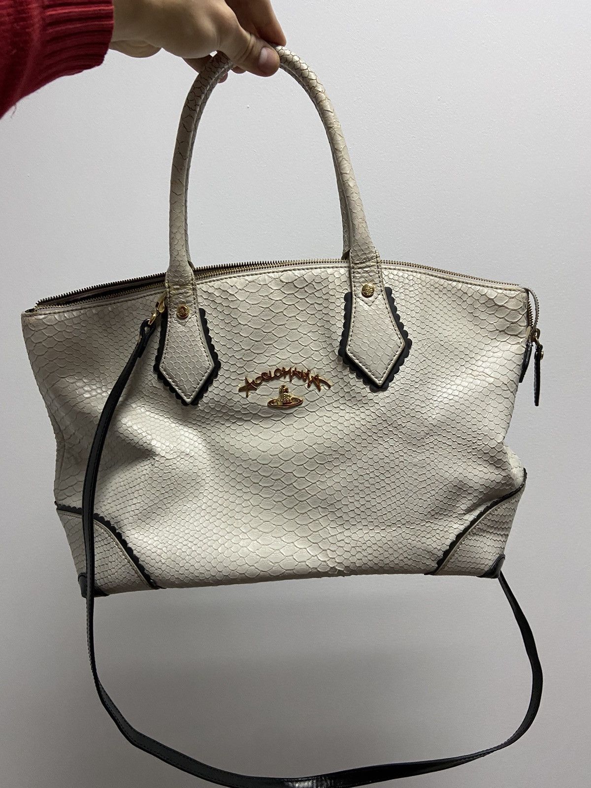 Vintage × Vivienne Westwood Vivienne Westwood python 🐍 big Logo Vintage Bag Luxury Size ONE SIZE - 1 Thumbnail