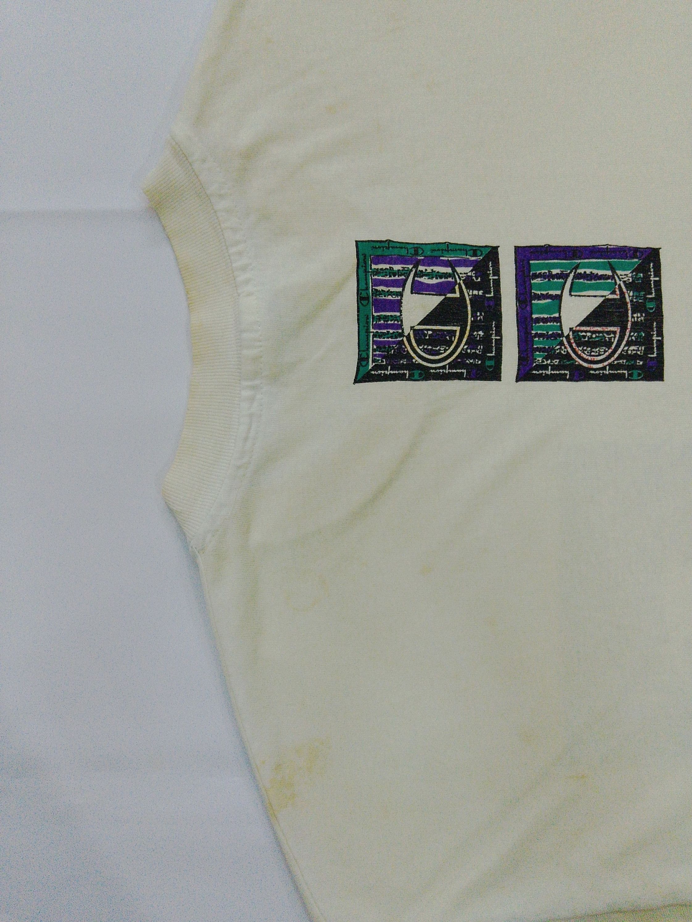 Champion Vintage Champion USA made Tee XL – Distressed Faded Yellow Size US XL / EU 56 / 4 - 14 Thumbnail