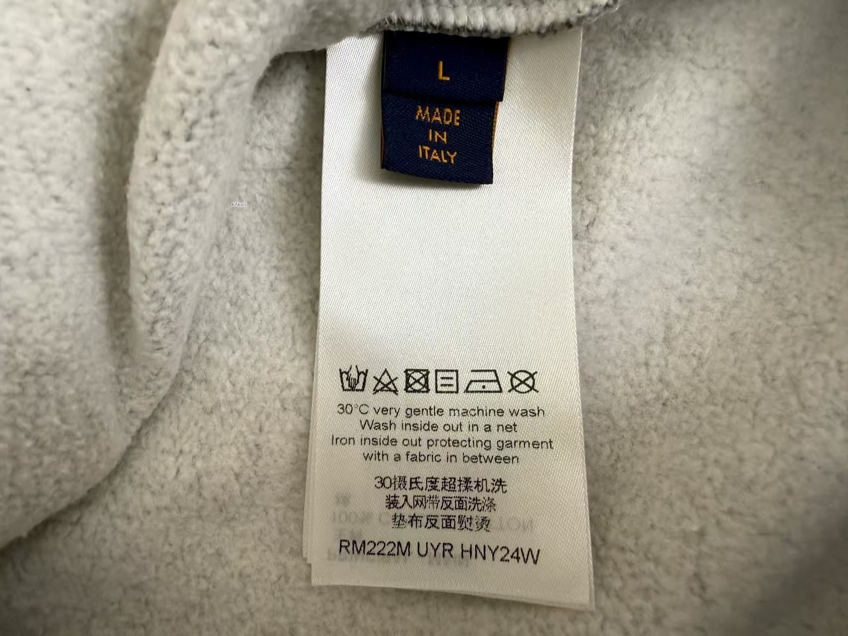 Louis Vuitton Louis Vuitton Gray Neon Embossed Logo Zip Hoodie Size US L / EU 52-54 / 3 - 5 Thumbnail
