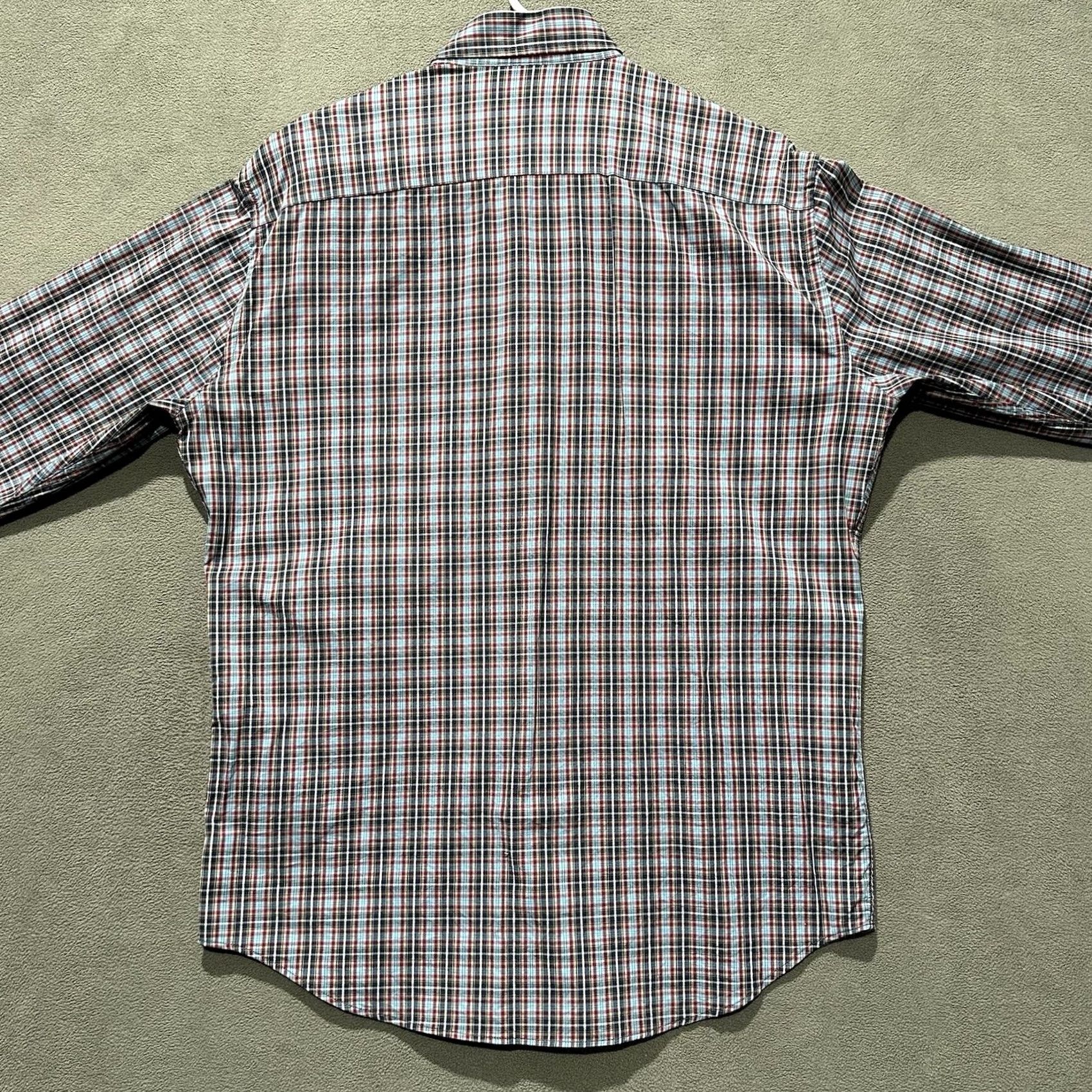 Peter Millar Peter Millar Clyde Sport Button Down Shirt Men Medium Blue Red Plaid Performance Size US M / EU 48-50 / 2 - 2 Thumbnail