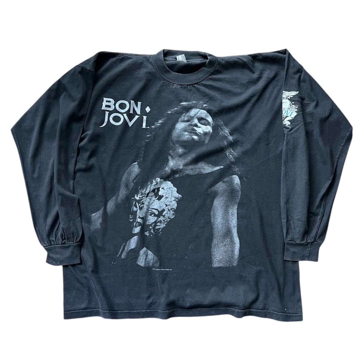 Vintage Mega Rare Bon Jovi Longsleeve 1989 Size US XL / EU 56 / 4 - 2 Thumbnail