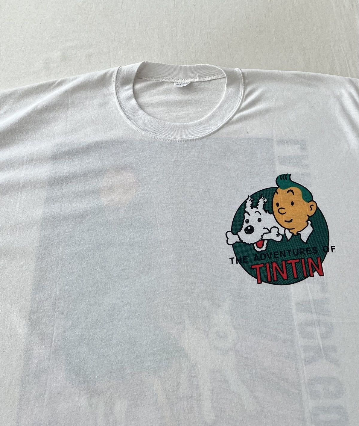Cartoon Network Vintage 90s TinTin Land of Black Gold Comics Cartoon Tshirt Size US XL / EU 56 / 4 - 3 Thumbnail