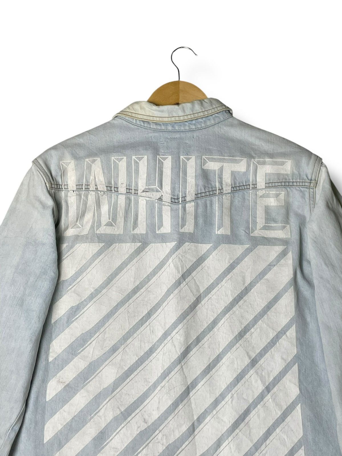 Designer × Off-White Rare Off-White Denim Jacket (55) Size US M / EU 48-50 / 2 - 7 Thumbnail