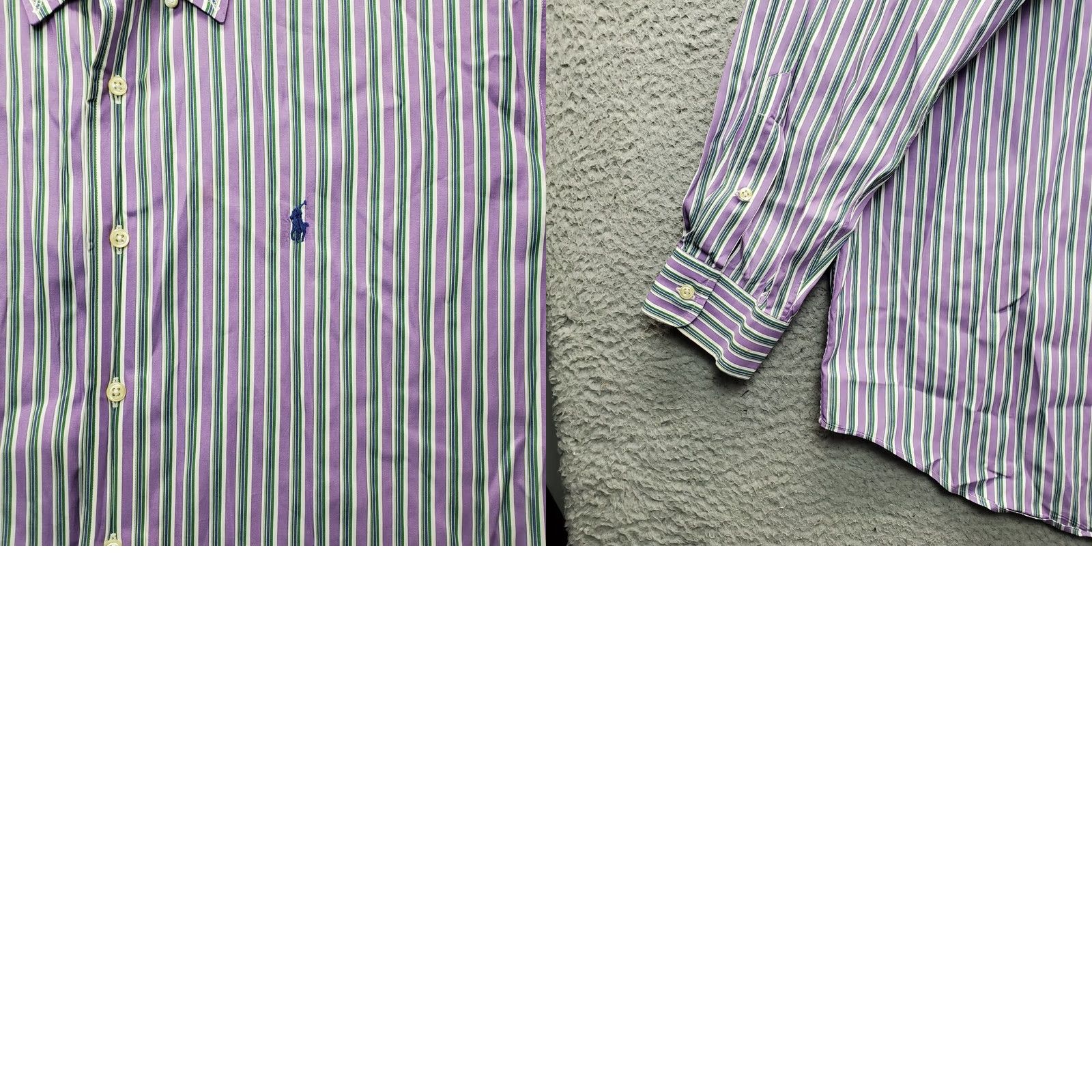 Ralph Lauren Ralph Lauren Blake Shirt Mens XL Multi Striped Pony Logo Collared Button Down Shirt Size US XL / EU 56 / 4 - 8 Thumbnail