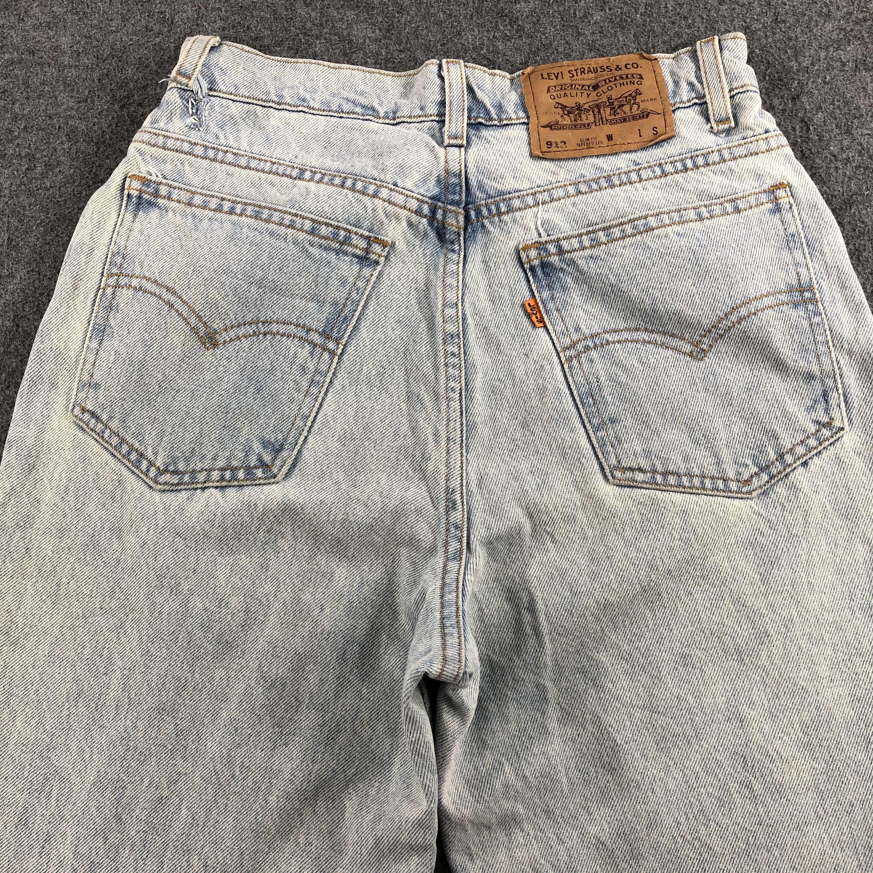 Levi's × Vintage Vintage 90s Light Wash Levis 912 Jeans-J1691 Size US 27 - 4 Thumbnail