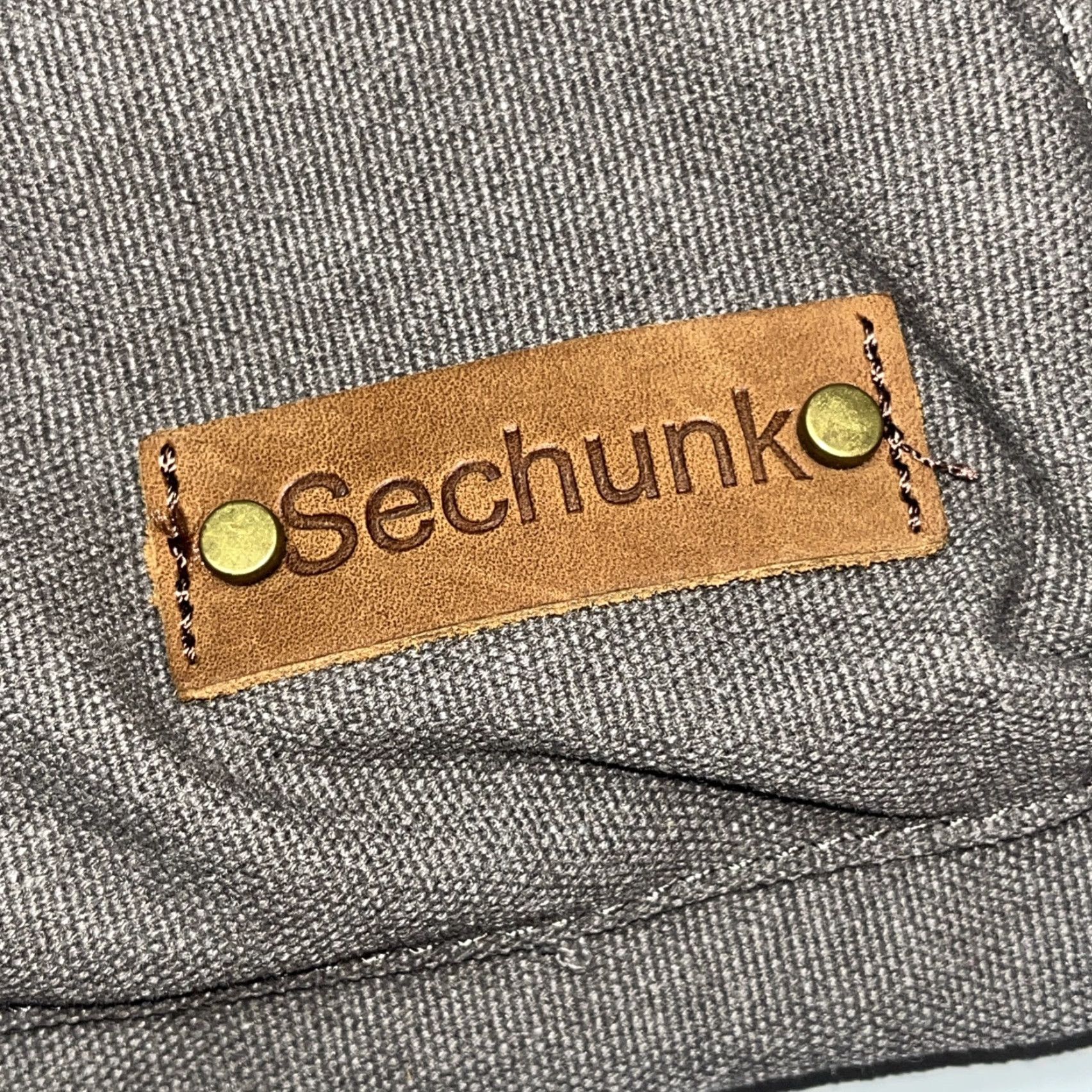 Vintage VINTAGE Sechunk Brown Gray Canvas Messenger Bag Flap Crossbody 12x12” Unisex Adults Bag Crossbody Strap Messenger Bag Purse Case 12x12” Size ONE SIZE - 2 Thumbnail