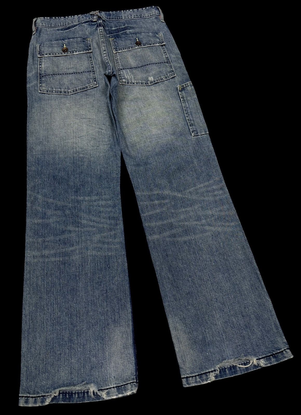 Gap ACNE STUDIOS Inspire Gap Jeans Baggy Flare Distressed Denim Size US 30 / EU 46 - 4 Thumbnail