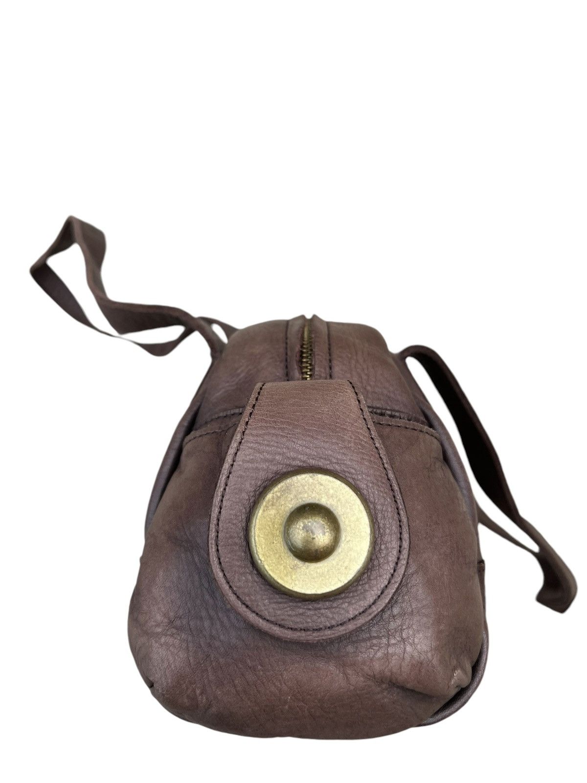 Leather Selvedge Japan Patina Real Leather Cargo Bag Size ONE SIZE - 12 Thumbnail