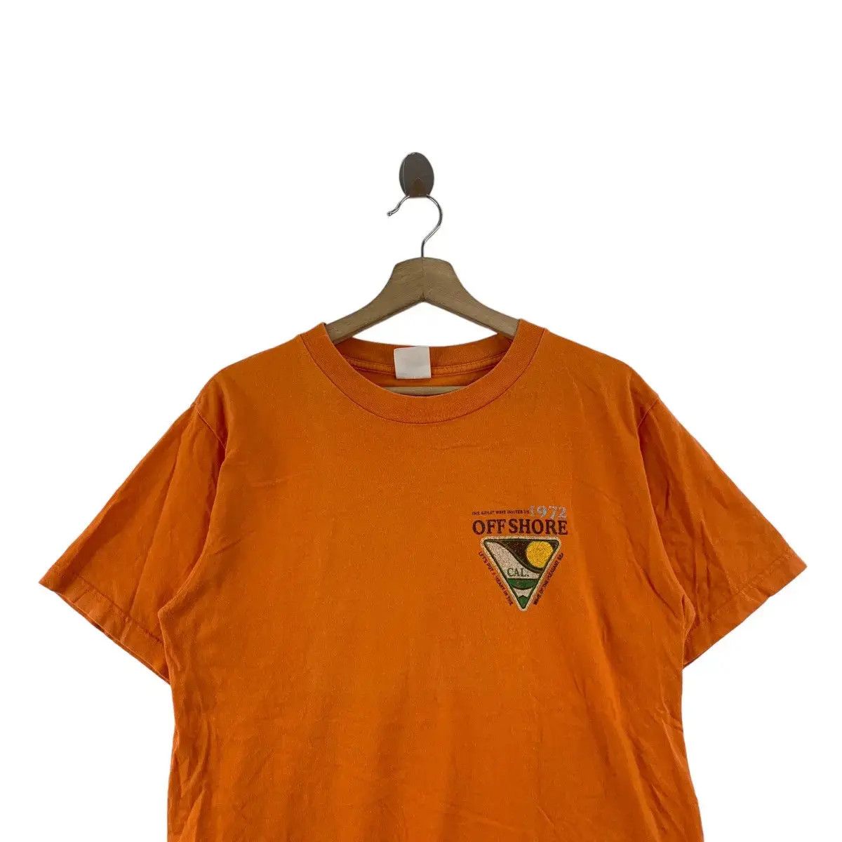 Vintage Vintage OFF SHORE NEWPORT BEACH Surf Wave Tee Shirt Summer Size US L / EU 52-54 / 3 - 4 Thumbnail