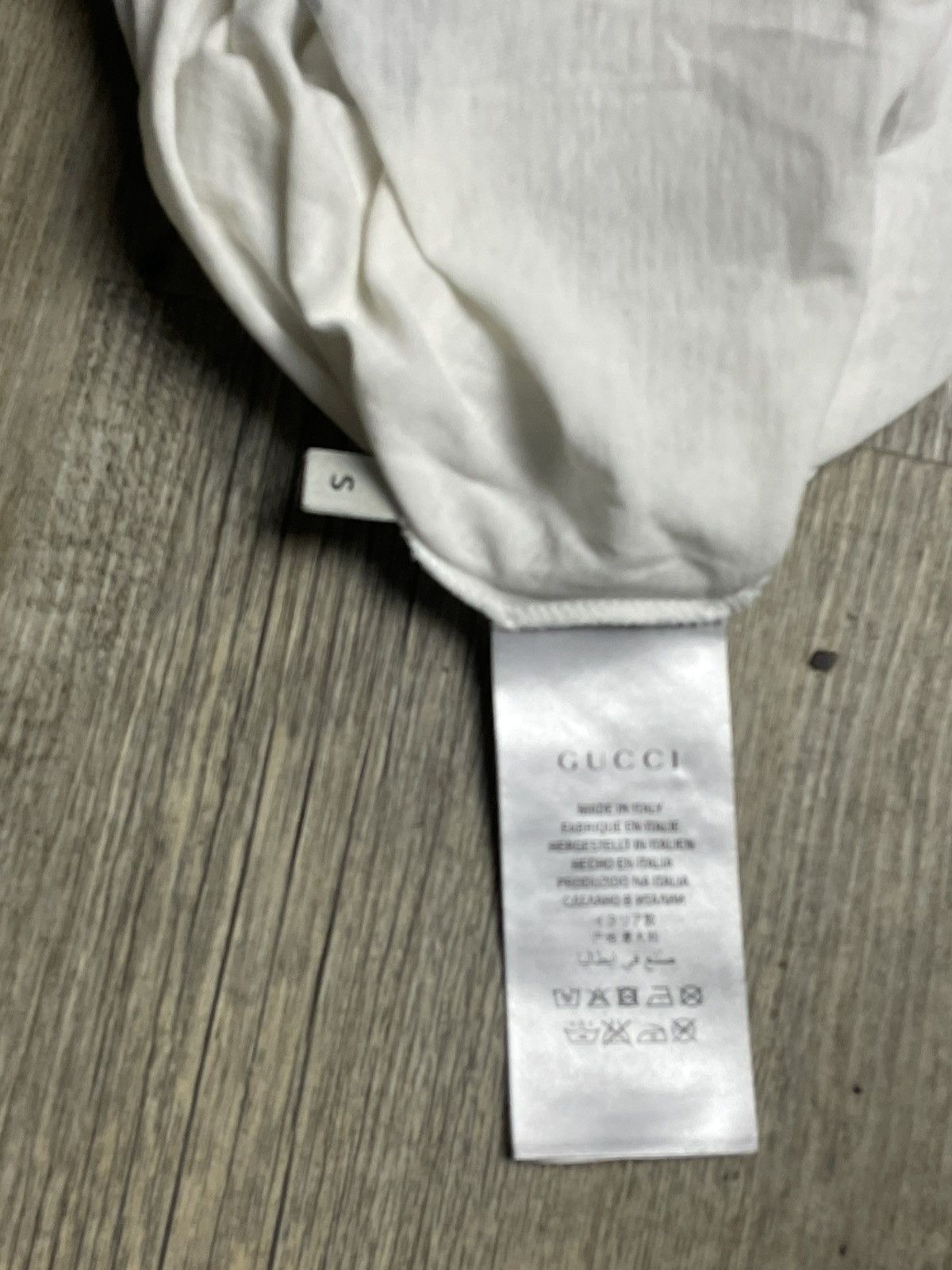 Gucci Gucci l'aveugle par amour white tee T-shirt Size US S / EU 44-46 / 1 - 6 Thumbnail