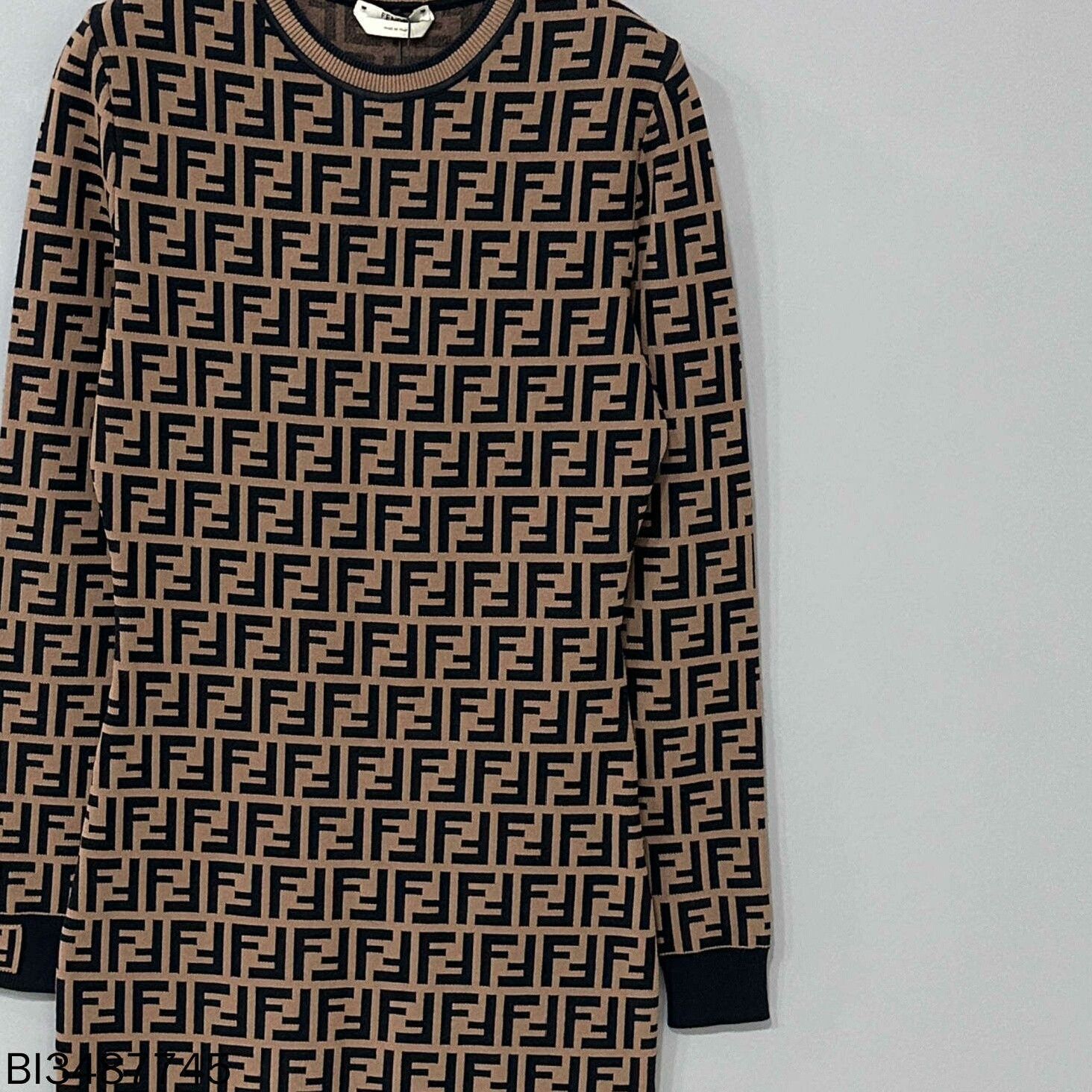 Fendi Fendi Monogram Knit Dress Size US 36 / EU 52 - 1 Thumbnail