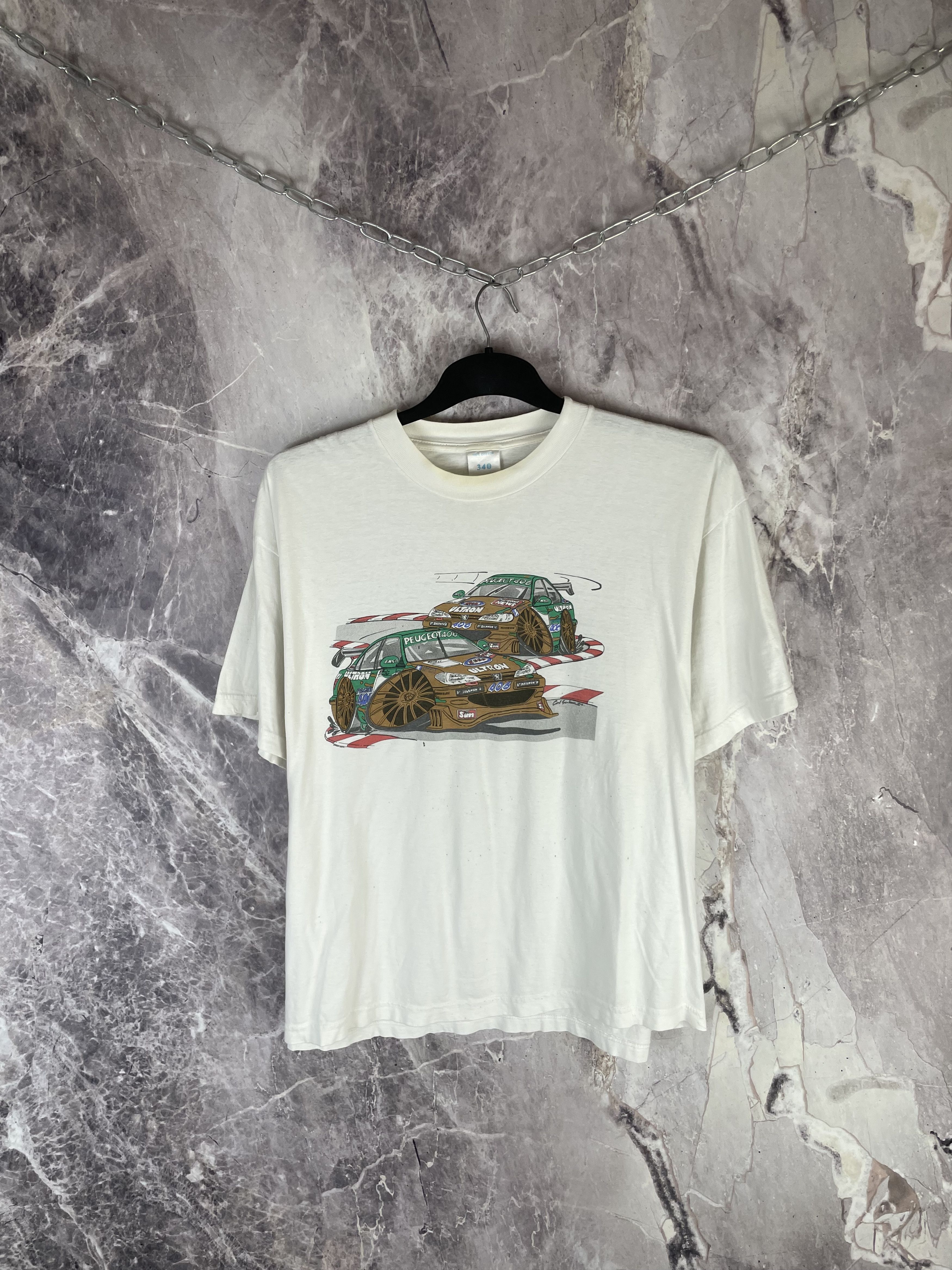 Vintage Vintage Peugeot Rally Racing T-Shirt 90s Size US XL / EU 56 / 4 - 2 Thumbnail